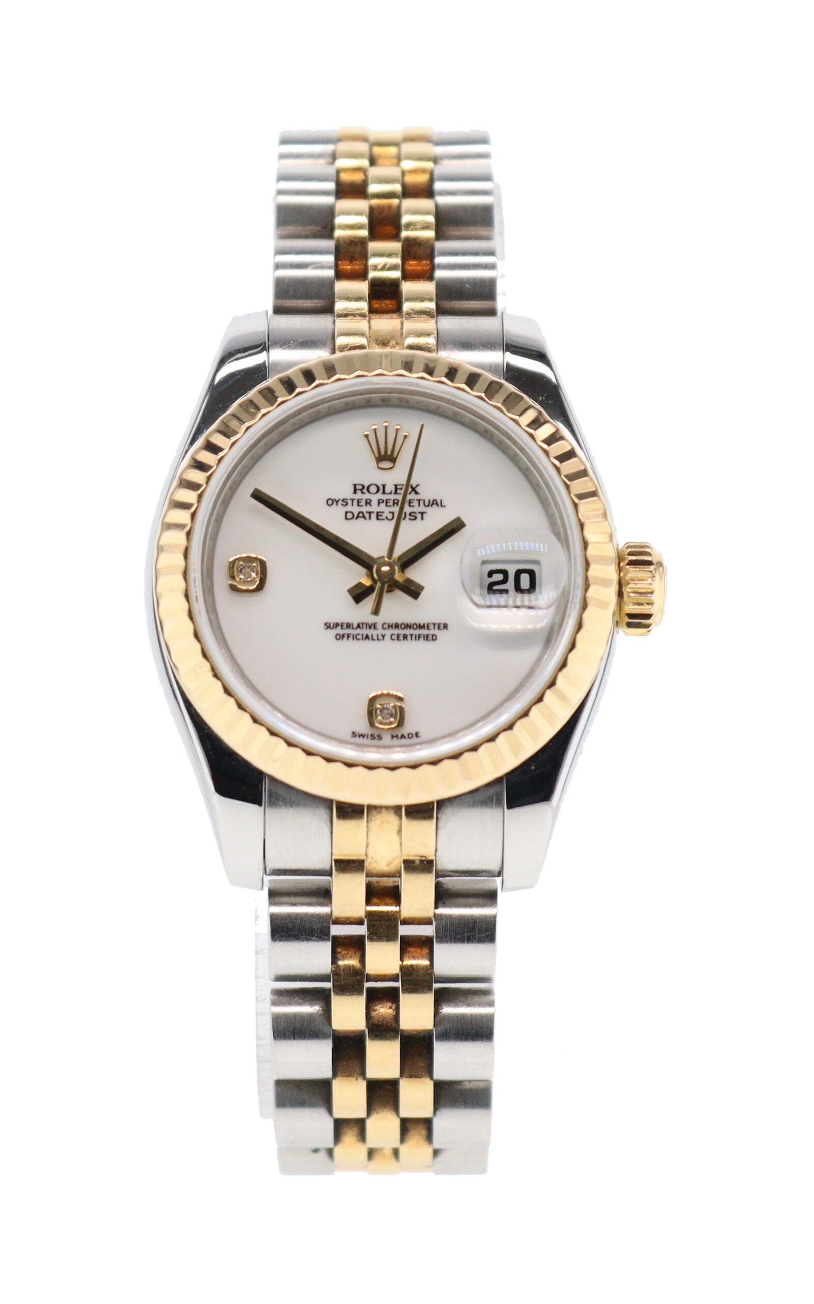 Rolex Datejust White Onyx Watch