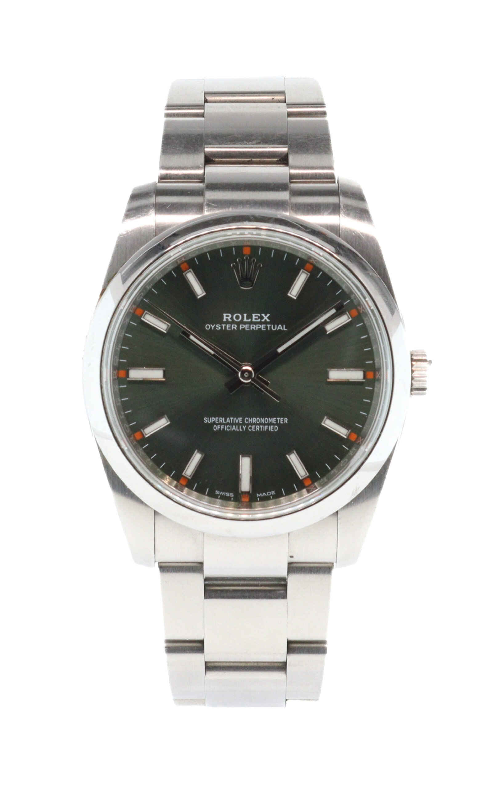 Rolex Oyster Perpetual Green Watch