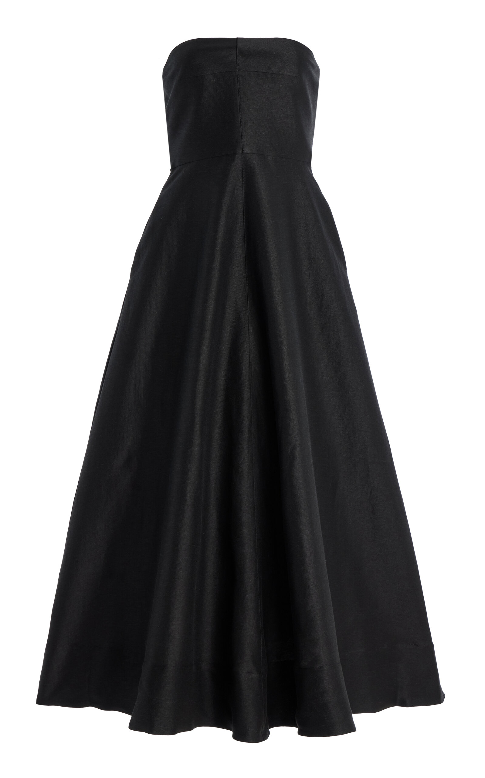 Borrio Strapless Midi Dress