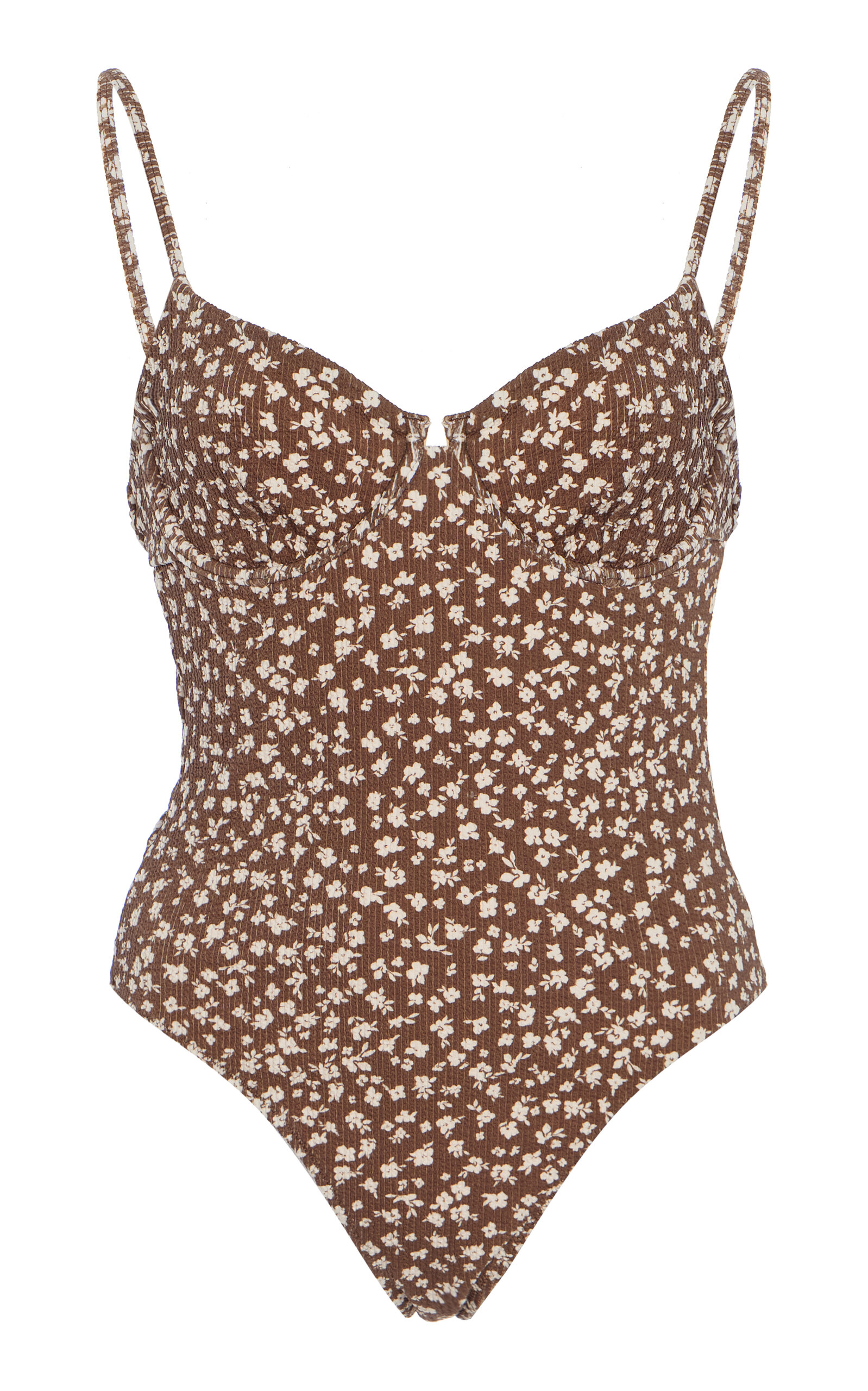 Naia Textured Bustier One-Piece Swimsuit