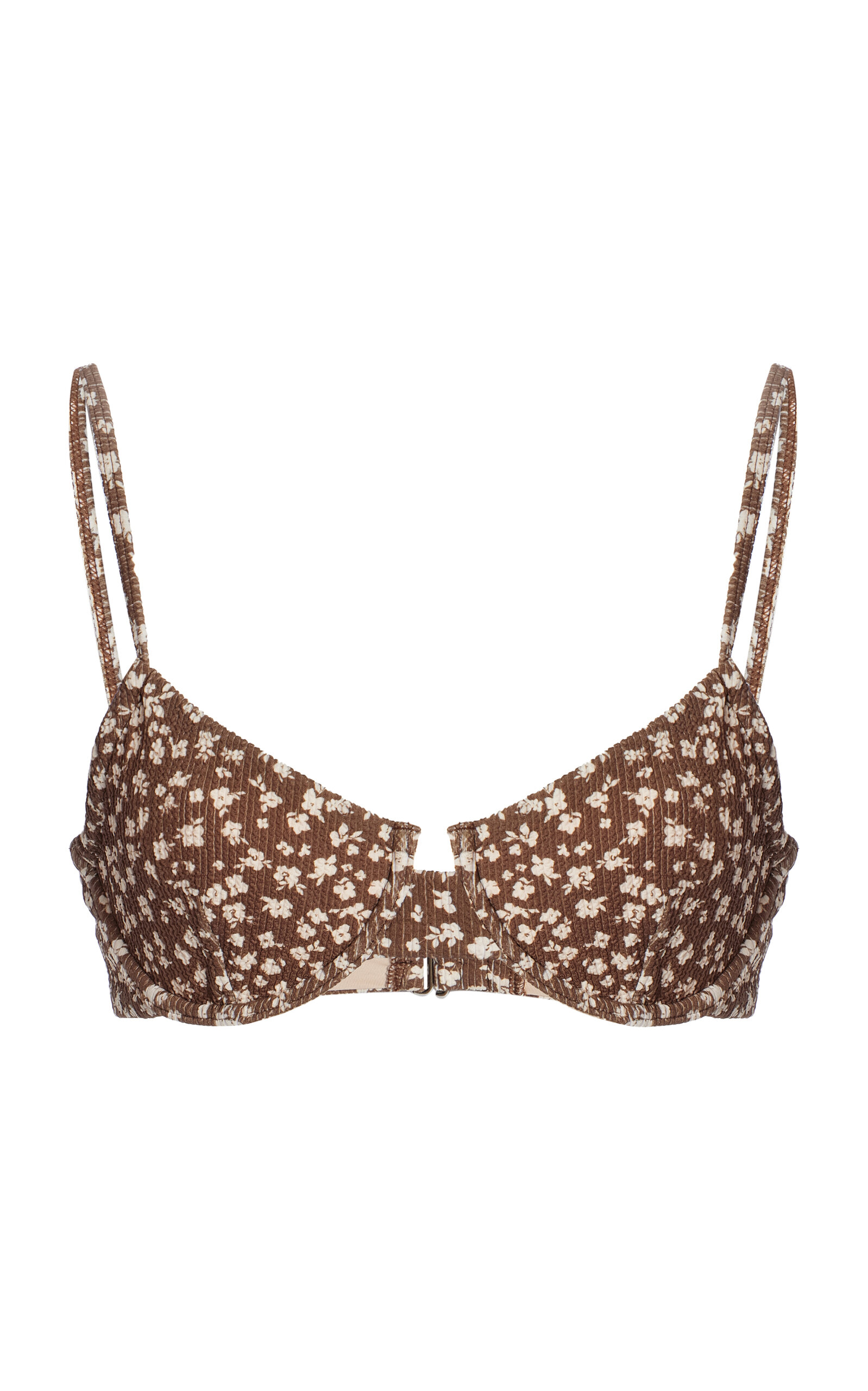 Mae Textured Bustier Bikini Top