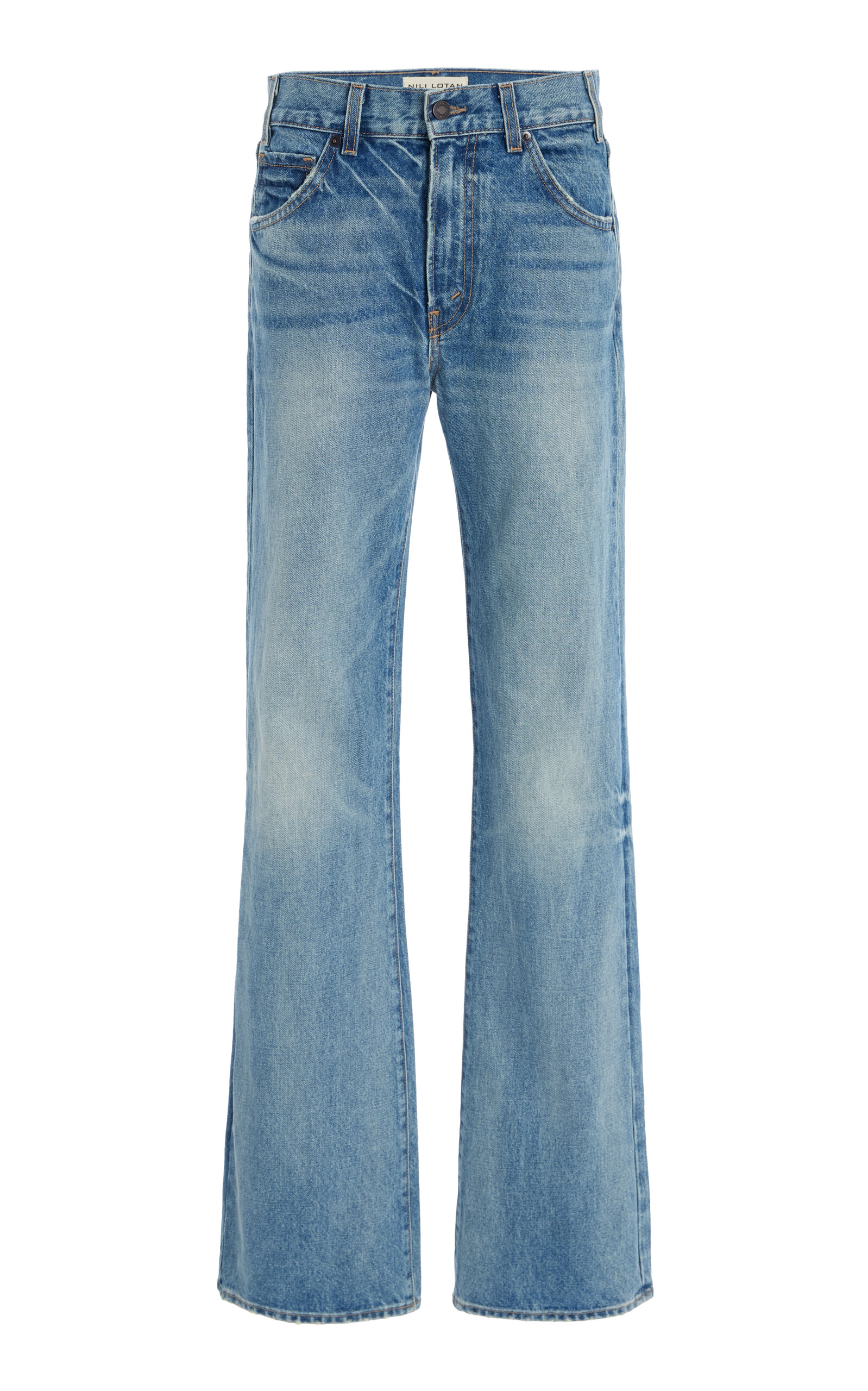 Joan Rigid High-Rise Straight-Leg Jeans