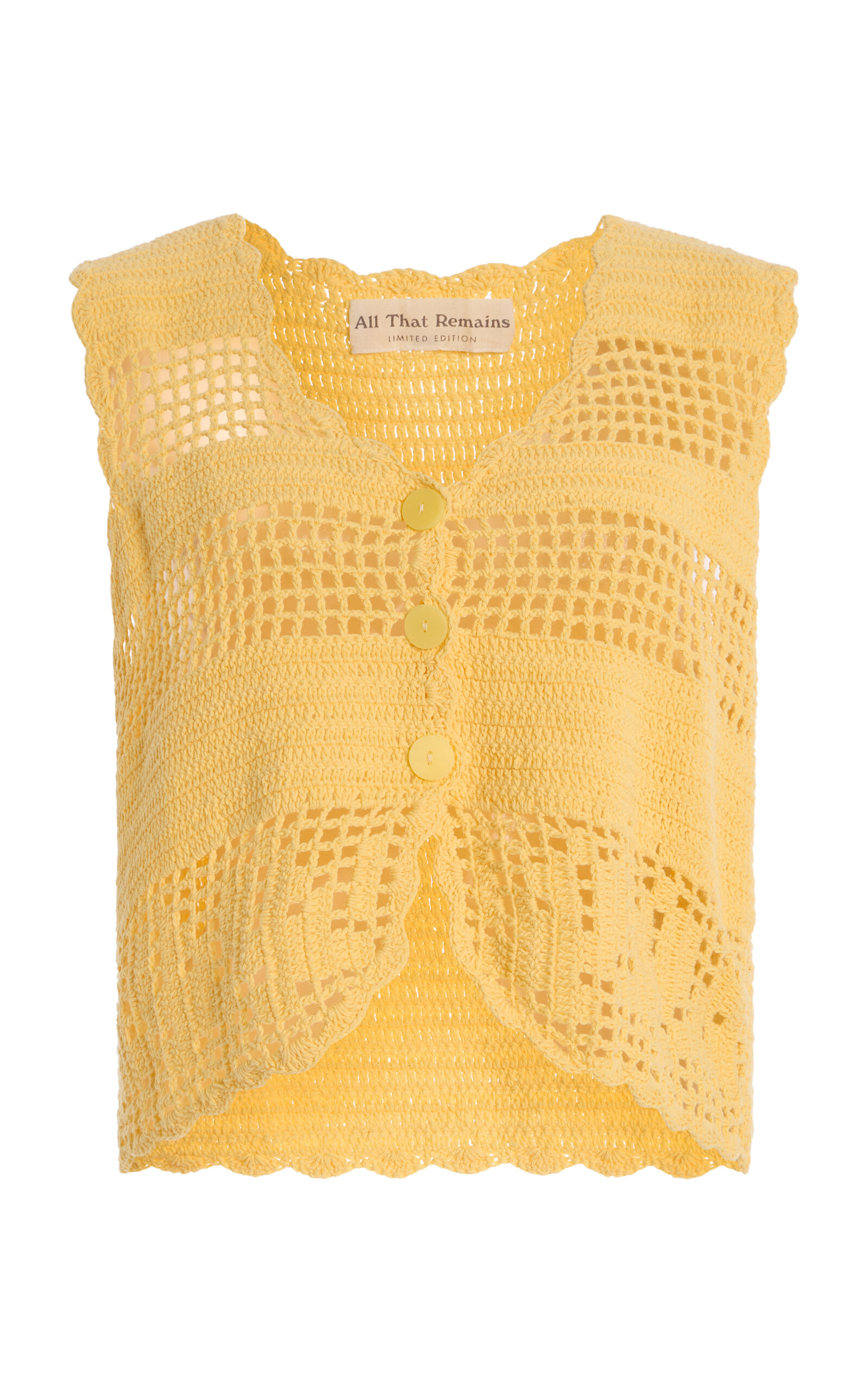 Eva Crocheted Cotton Vest