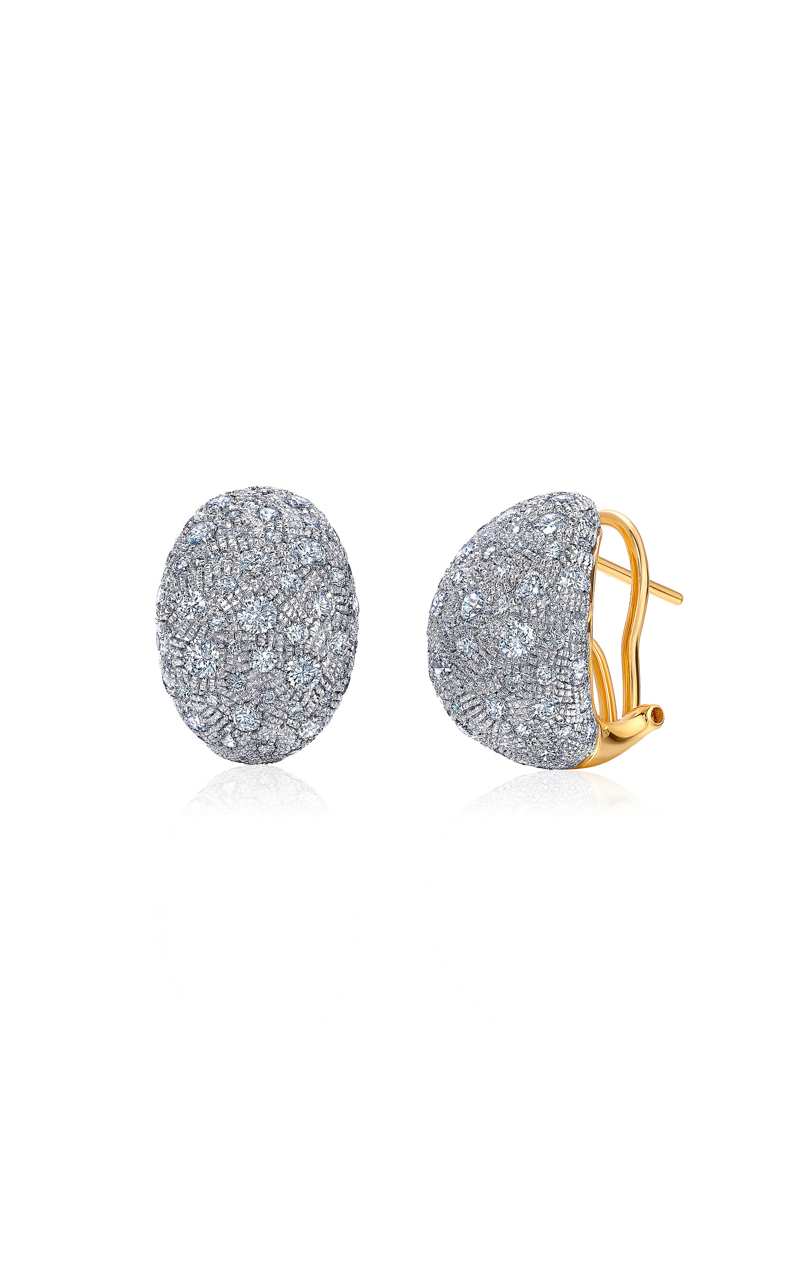 18K Yellow Gold Diamond Bahia Earrings