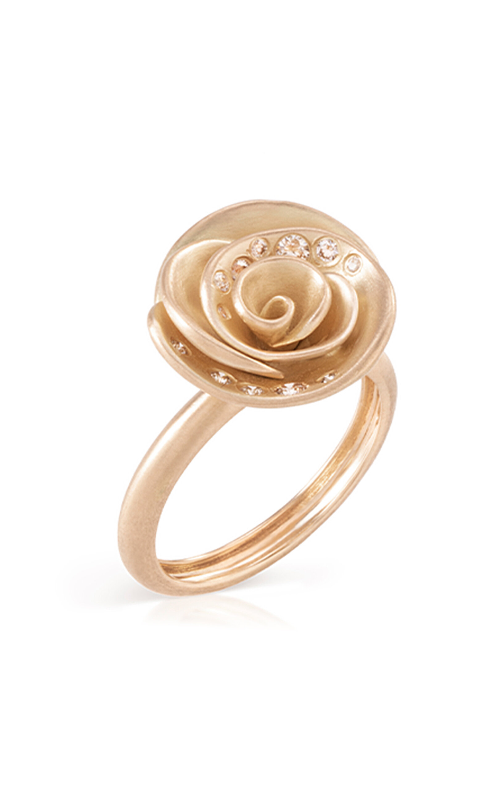 Rose Mini 18K Yellow Diamond  Ring