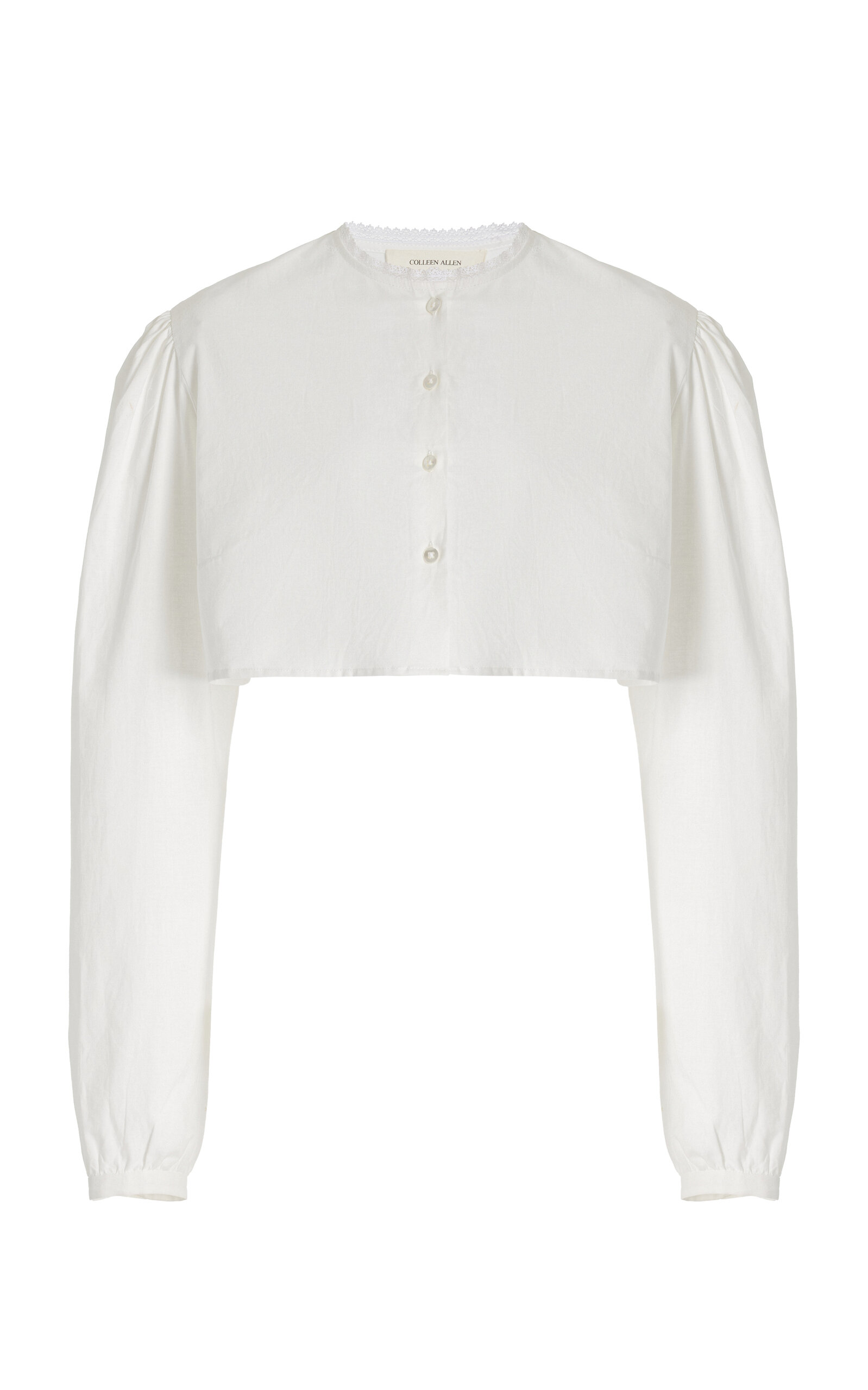 Cotton-Poplin Cropped Top