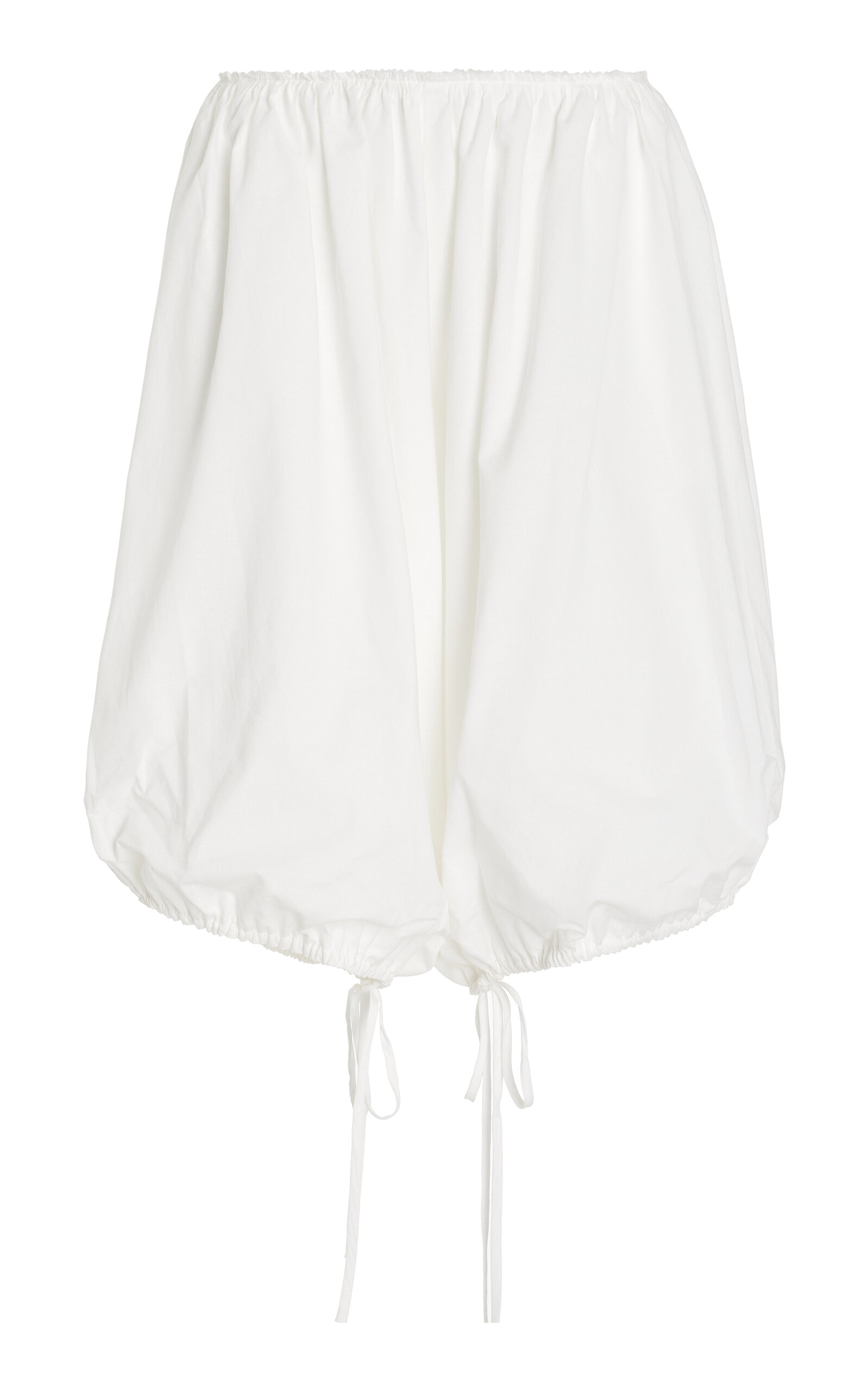 Gathered Cotton Bloomer Shorts