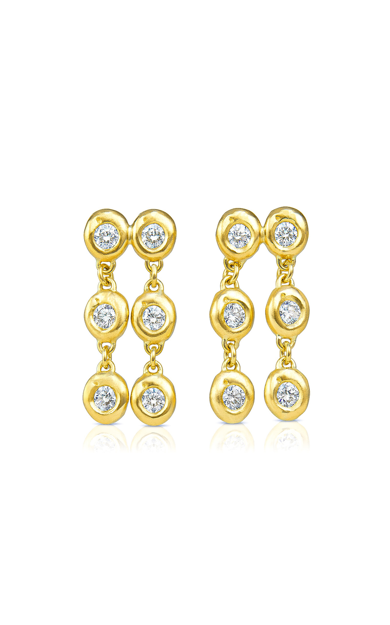 The Crown 14K Yellow Gold Diamond Earrings