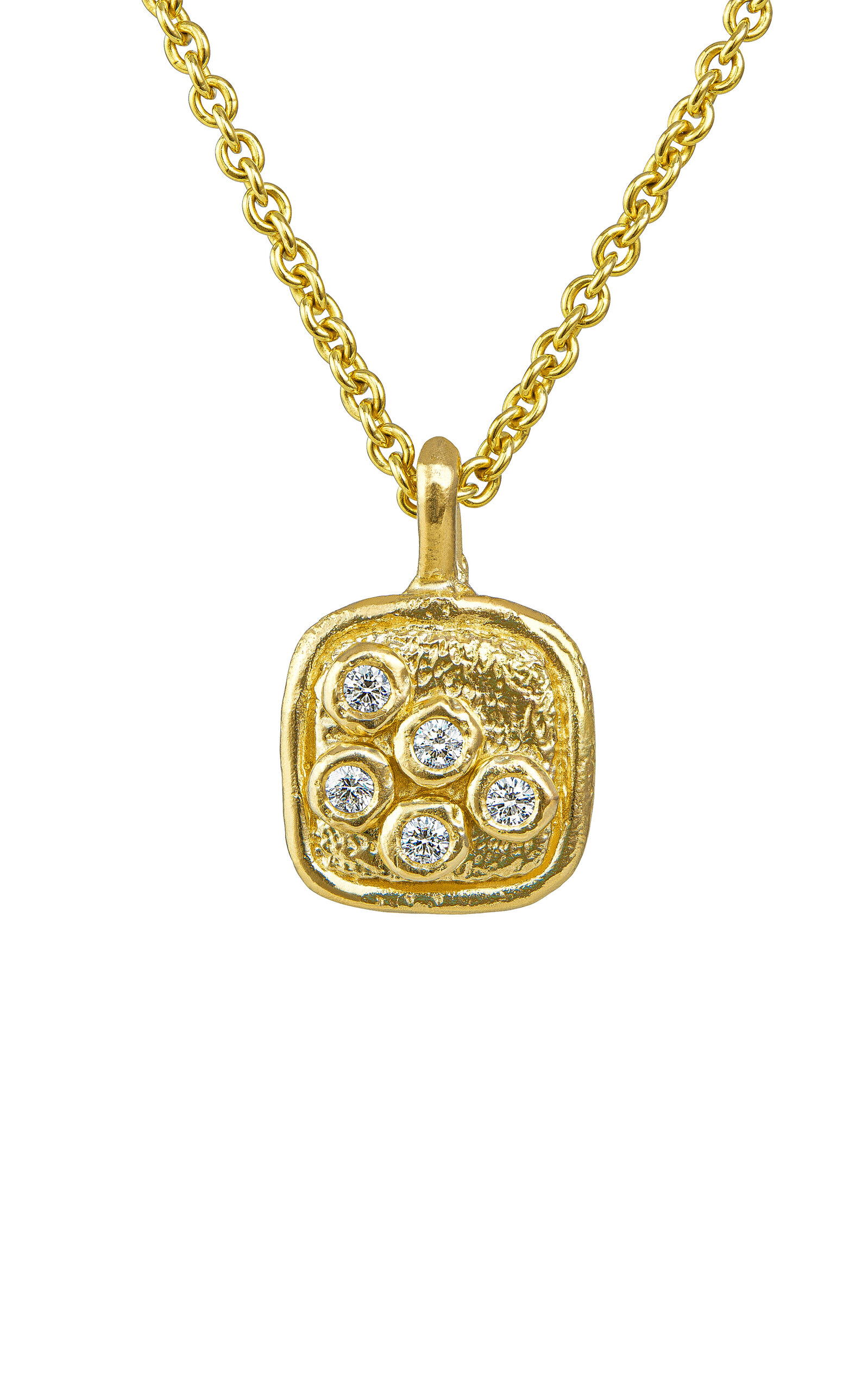 The Crown 14K Yellow Gold Diamond Necklace