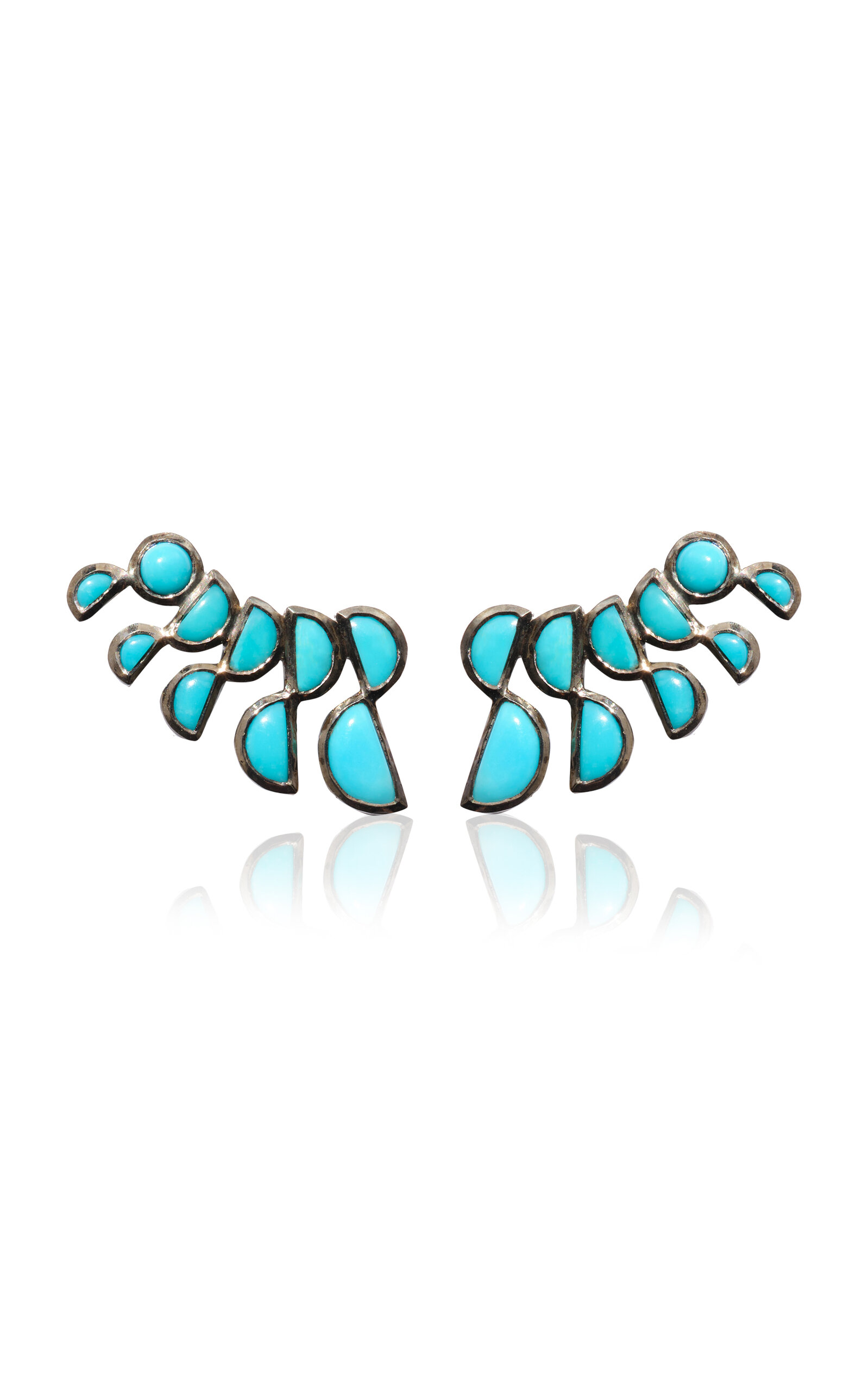 Lobster Sterling Silver Turquoise Earrings