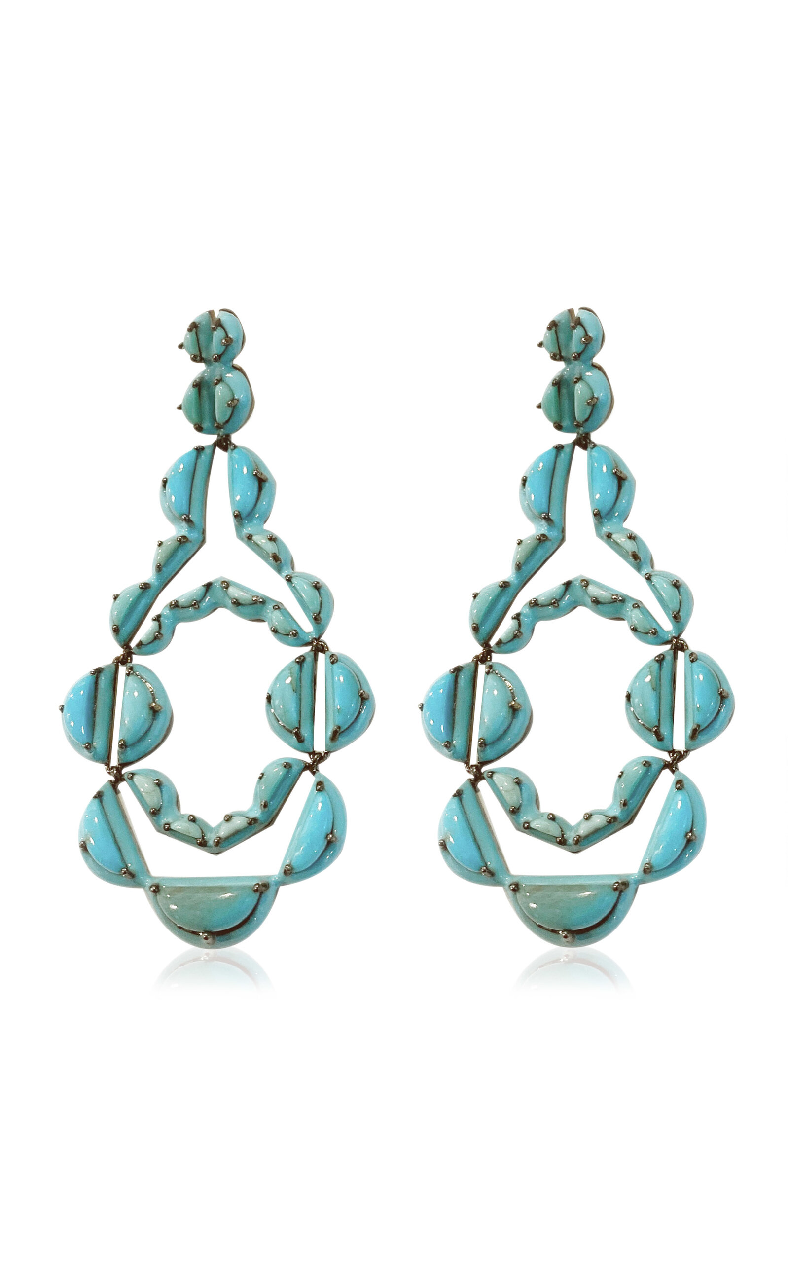 Nakard Vienna Sterling Silver Turquoise Earrings