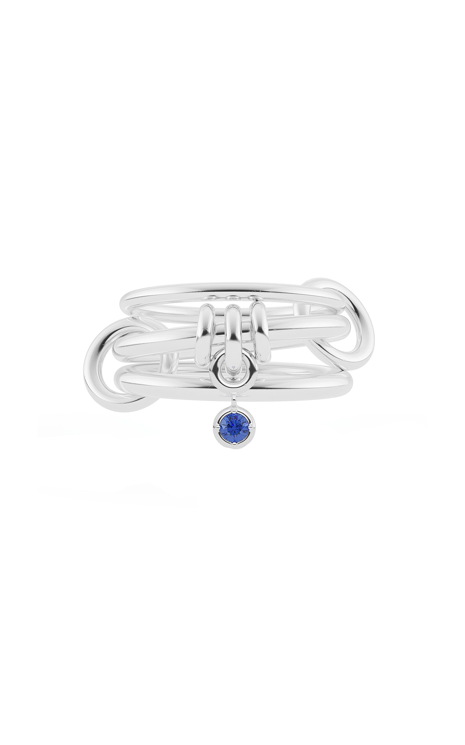 Shop Spinelli Kilcollin Sterling Silver And Blue Sapphire Piera Ring