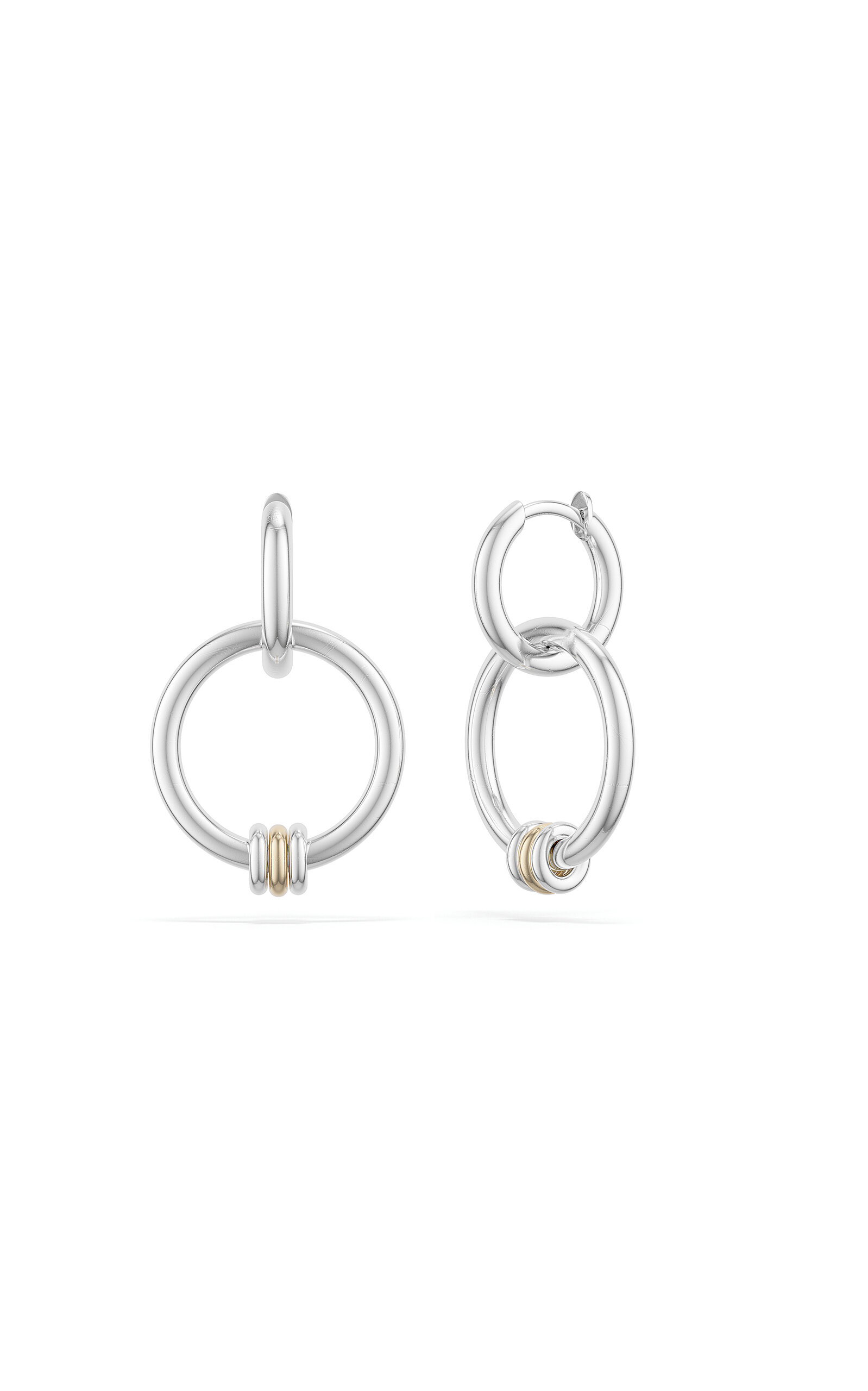 Shop Spinelli Kilcollin Sterling Silver And 18k Gold Earrings