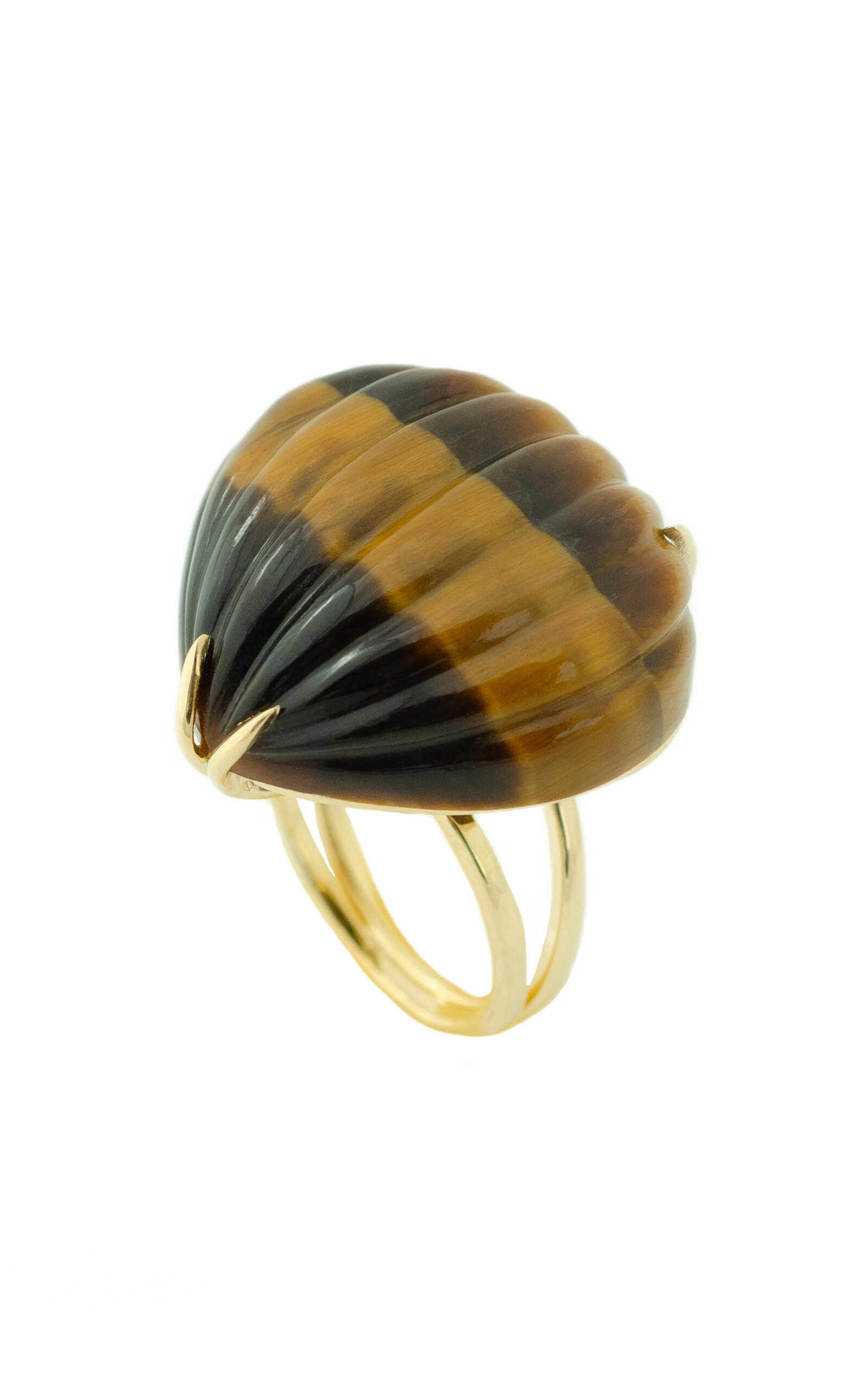 18K Yellow Gold Tiger’s Eye Ring