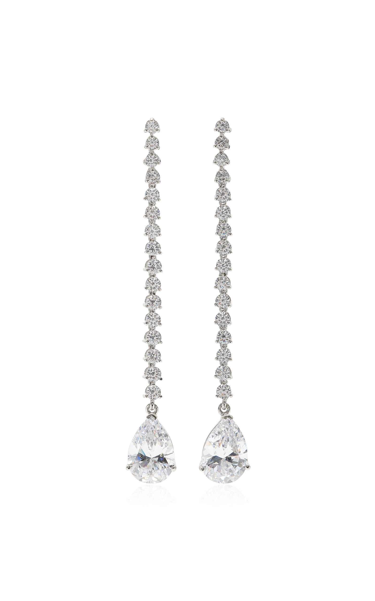 18K White Gold Diamond Earrings