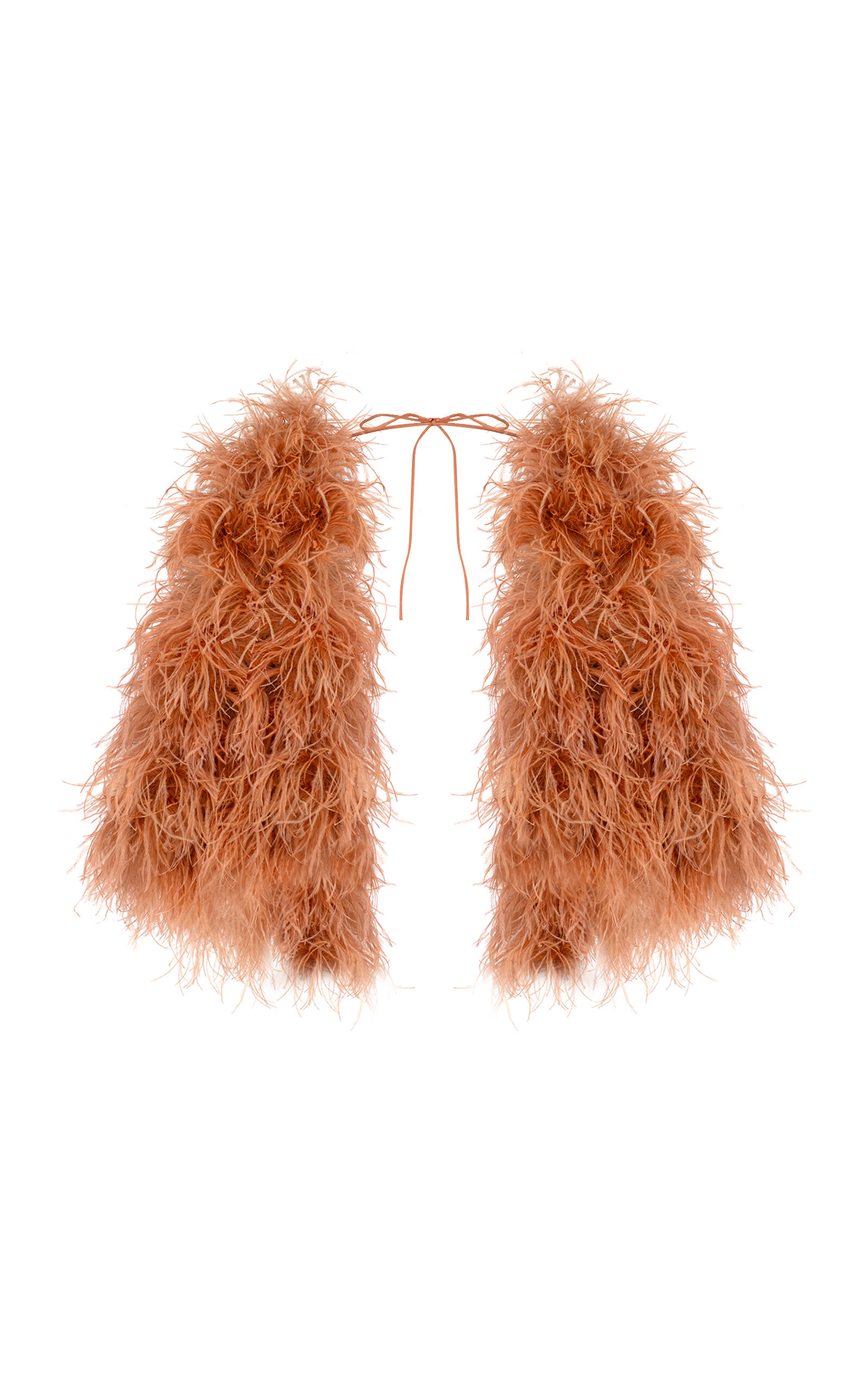 Shop The New Arrivals Ilkyaz Ozel Kitty Ostrich Feather Bolero In Pink