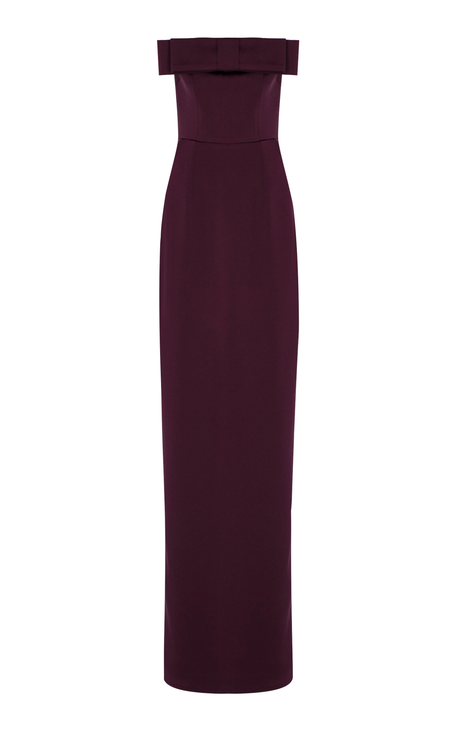 Shop The New Arrivals Ilkyaz Ozel Sisu Bow-detailed Satin Maxi Dress In Red