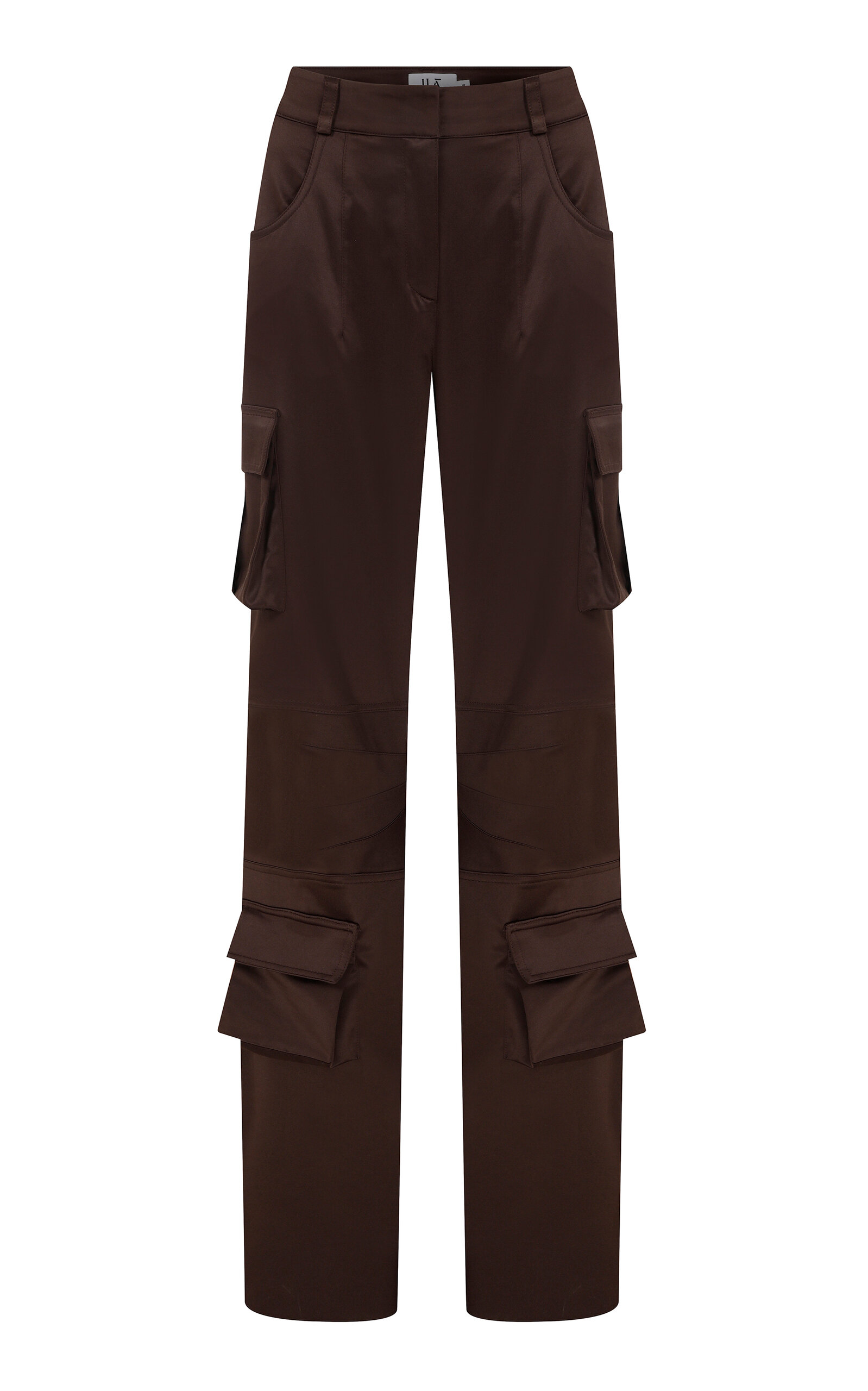 . Darmy Satin Cotton Cargo Pants