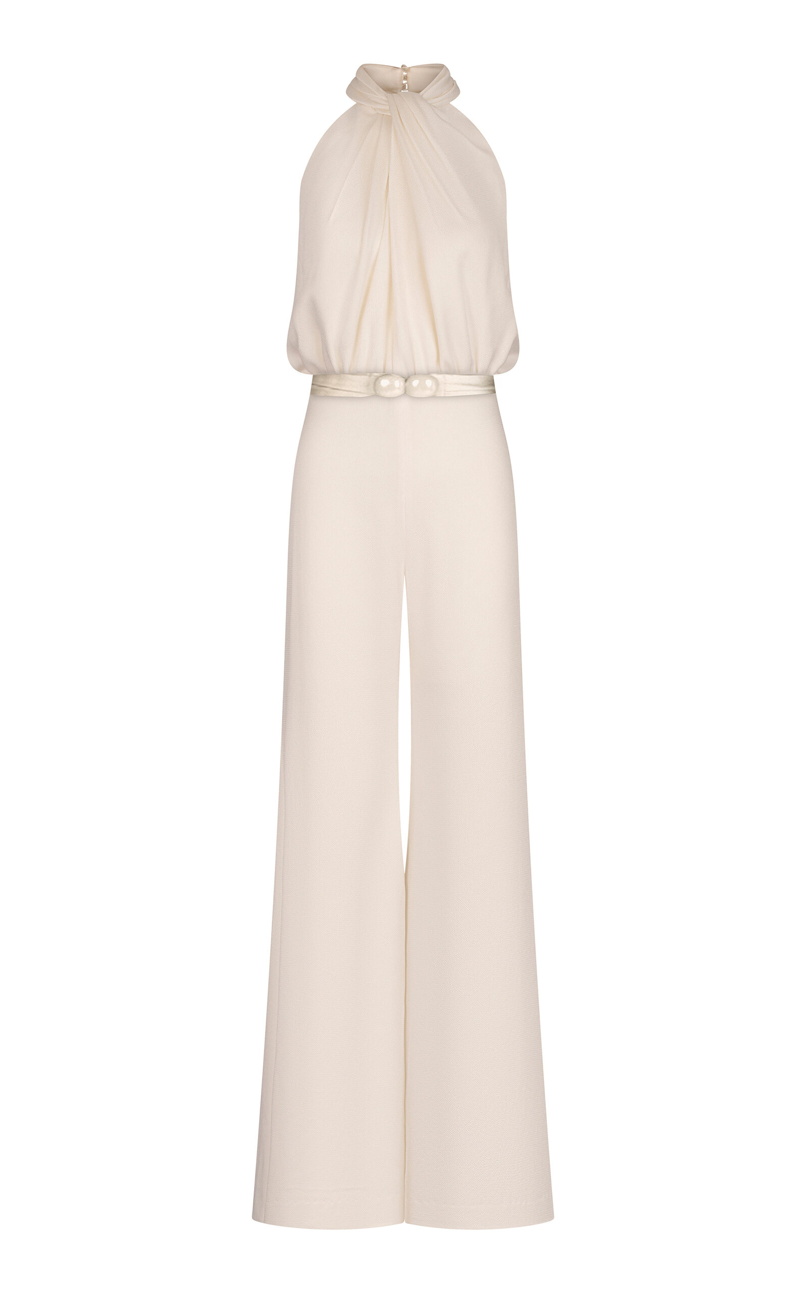 Shop Silvia Tcherassi Siv Wide-leg Jumpsuit In White