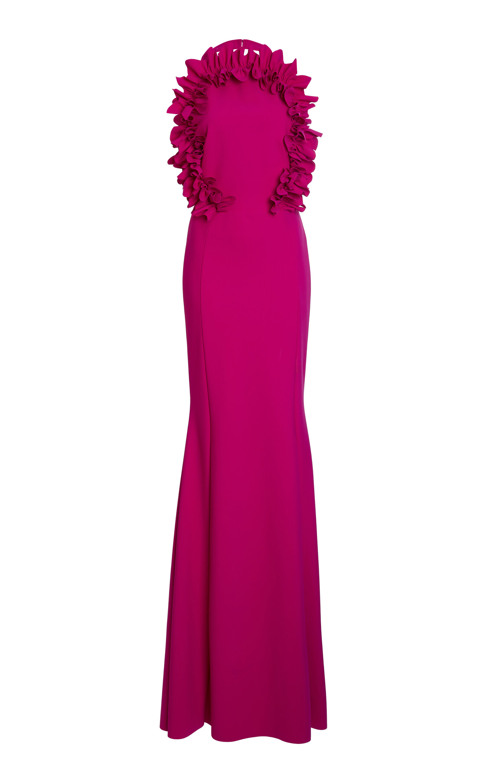 Doshi Ruffled-Trim Gown