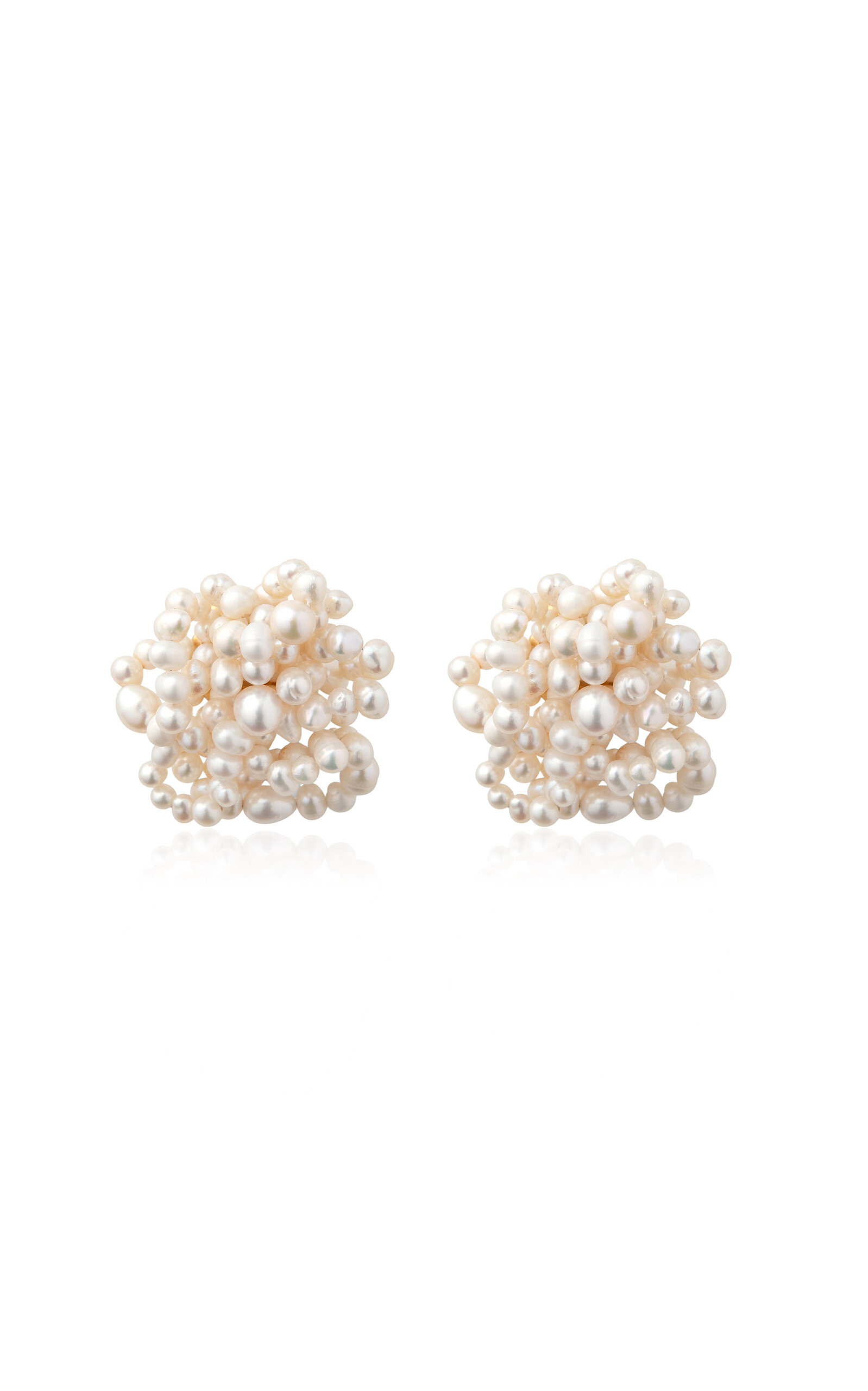 éliou Amara 14K Gold-Plated Pearl Earrings