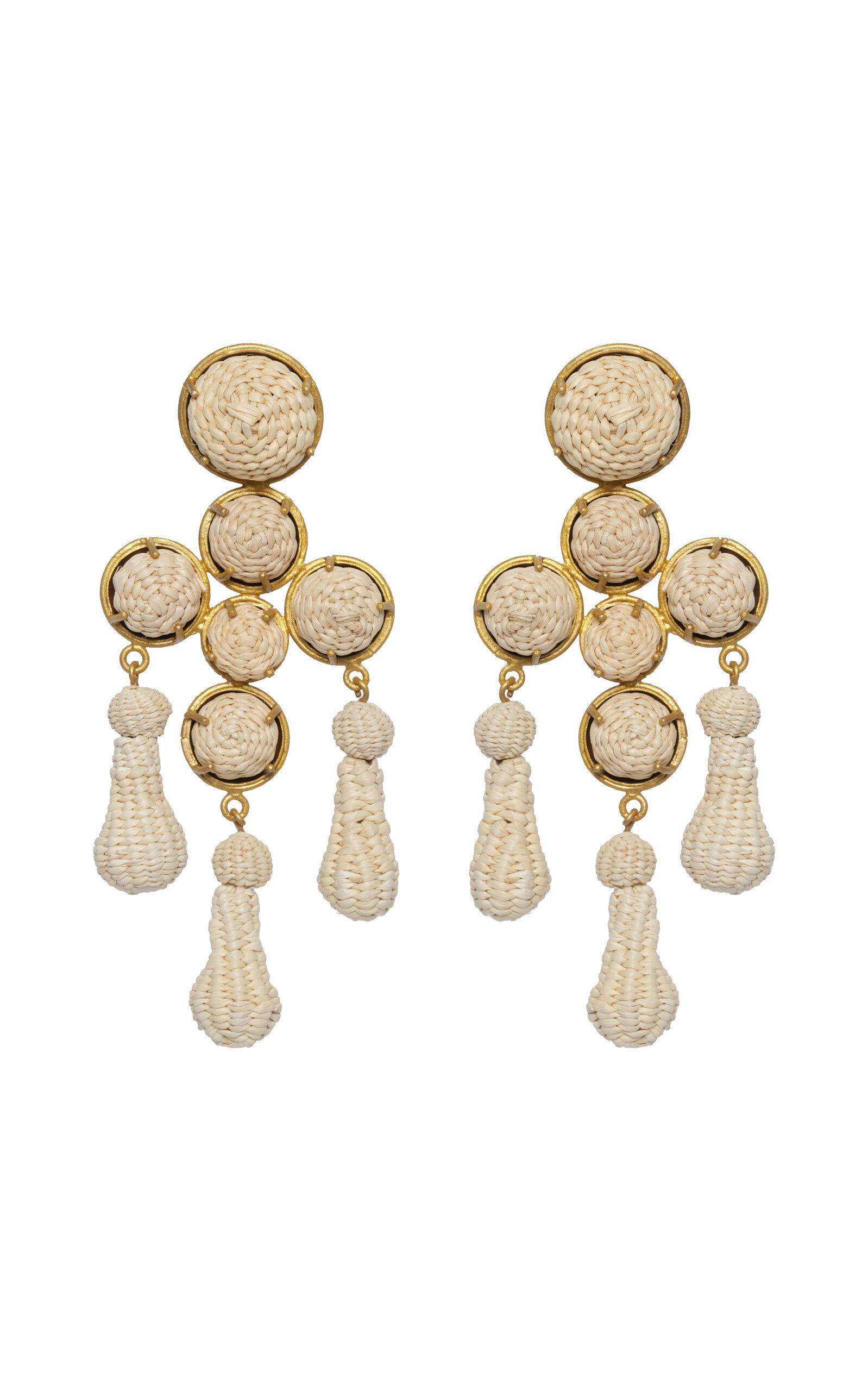 Seville Dance Natural Palm Drop Earrings