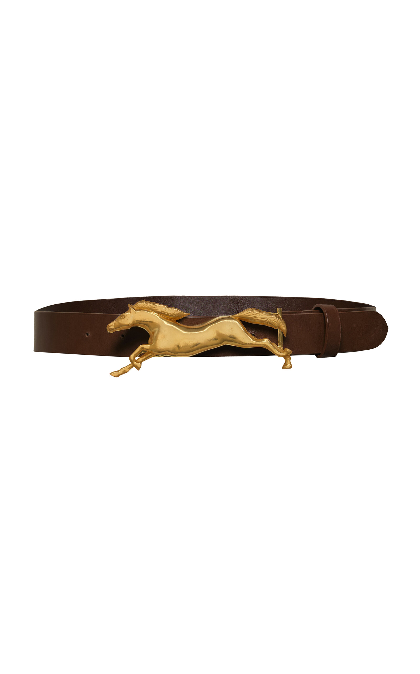 Shop Johanna Ortiz Iconic Imagery Leather Belt In Brown