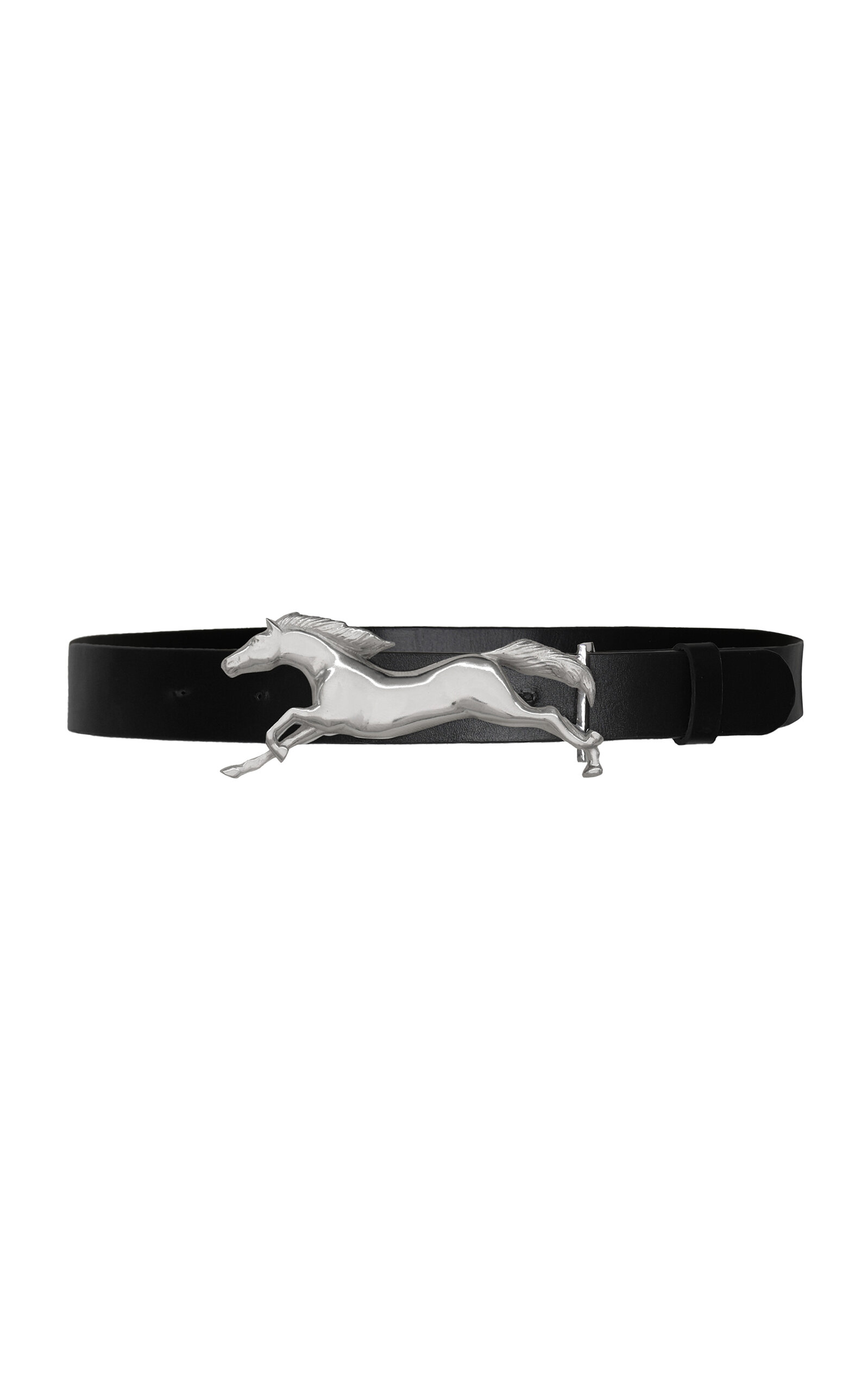 Shop Johanna Ortiz Iconic Imagery Leather Belt In Black