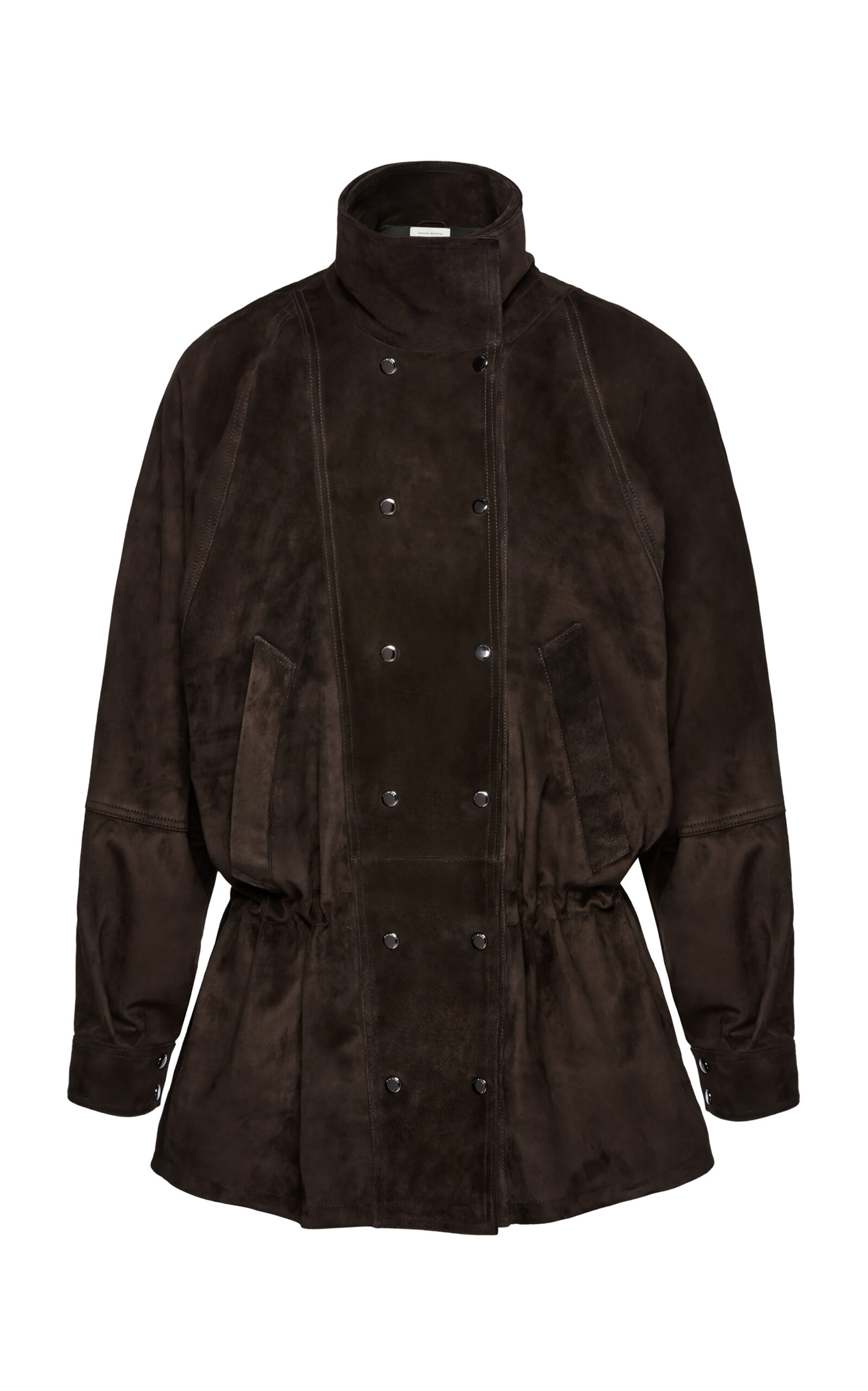 Shop Magda Butrym Oversized Sheep Leather Jacket In Brown