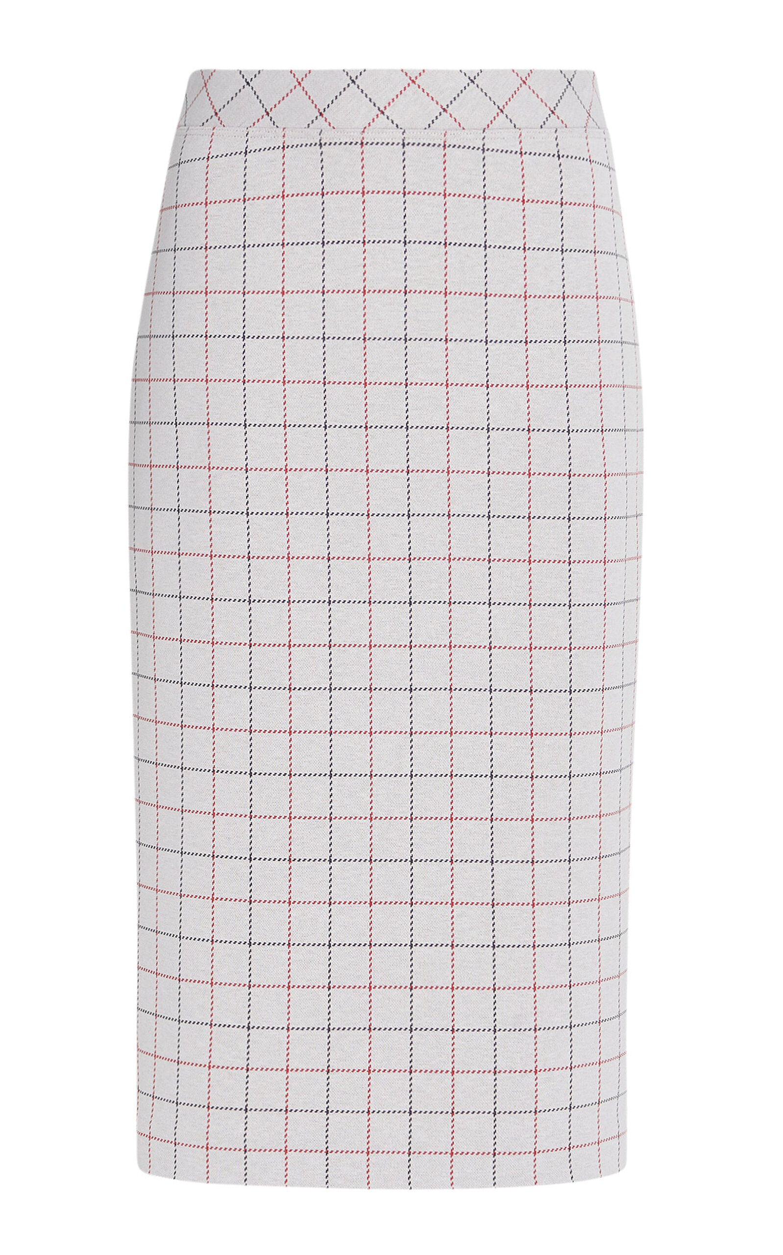 Checked Pencil Skirt