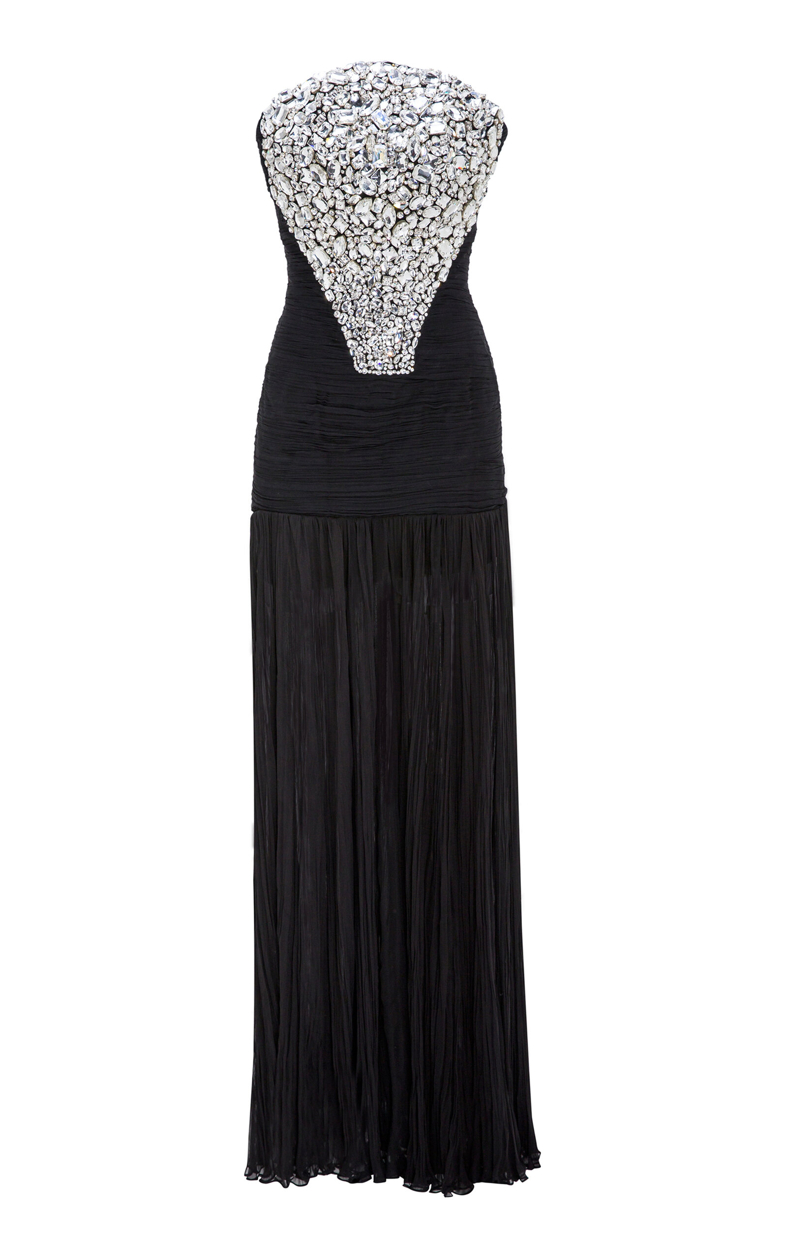 Shop Marmar Halim Sequined Embellished Dropped Waist Gown In Multi