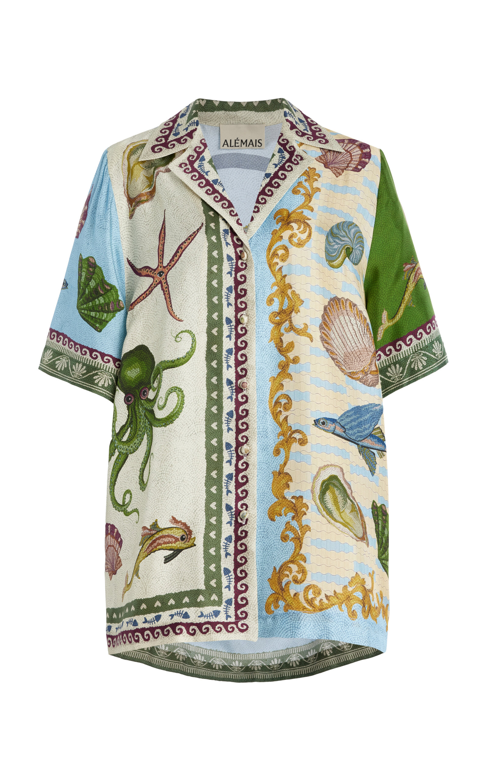 ALÉMAIS Bath House Silk Twill Shirt