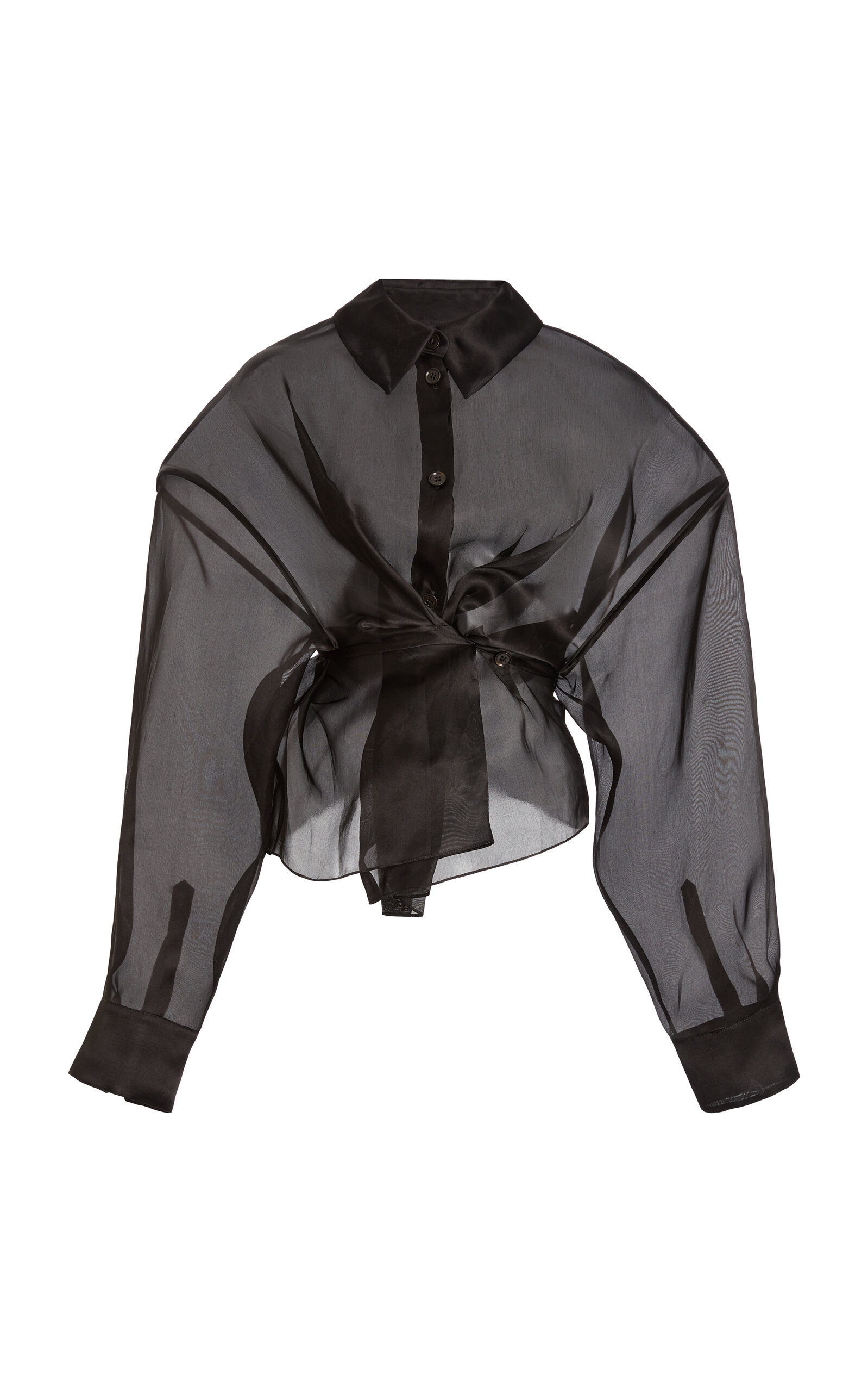 Shop A.w.a.k.e. Twisted Shirt In Black