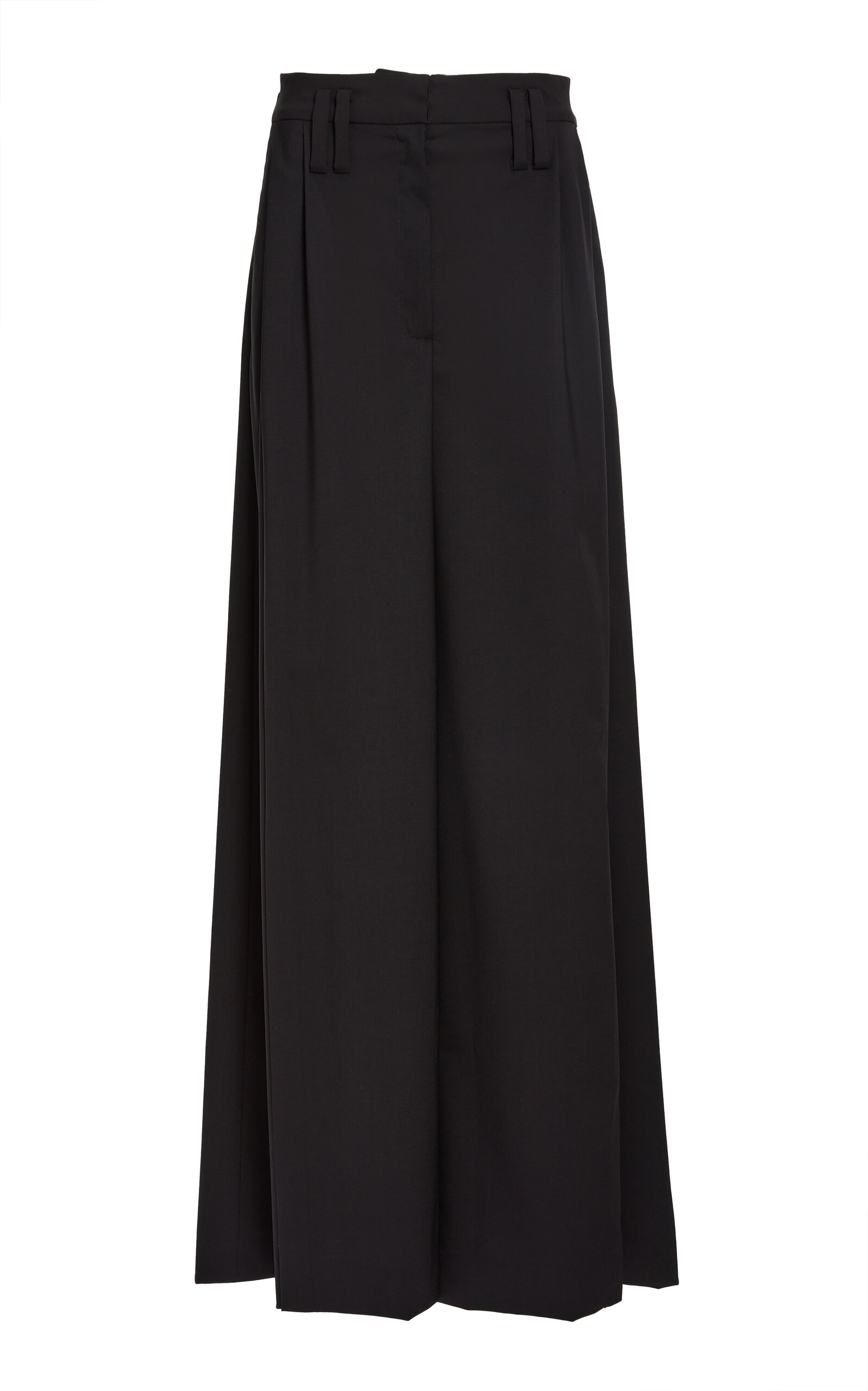 Shop A.w.a.k.e. Full Split Wide Leg Pants In Black