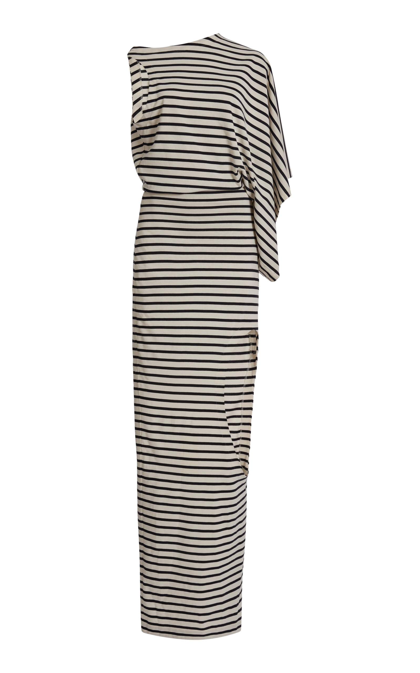 Shop A.w.a.k.e. Jersey Dress With Pencil Skirt In Stripe