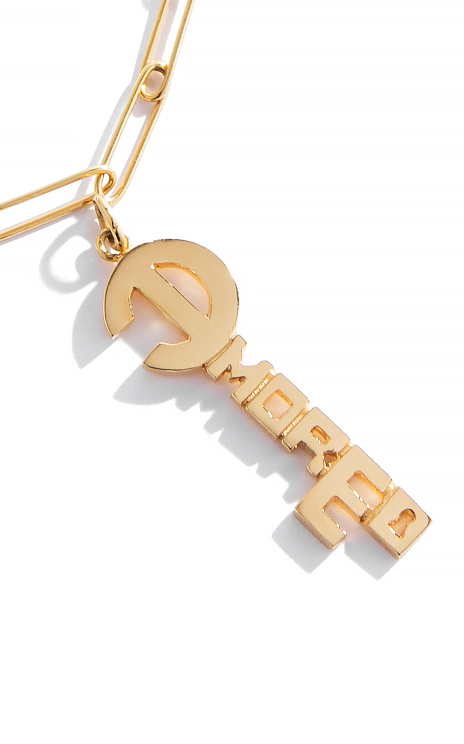 Amore 18K Yellow Gold Key Pendant