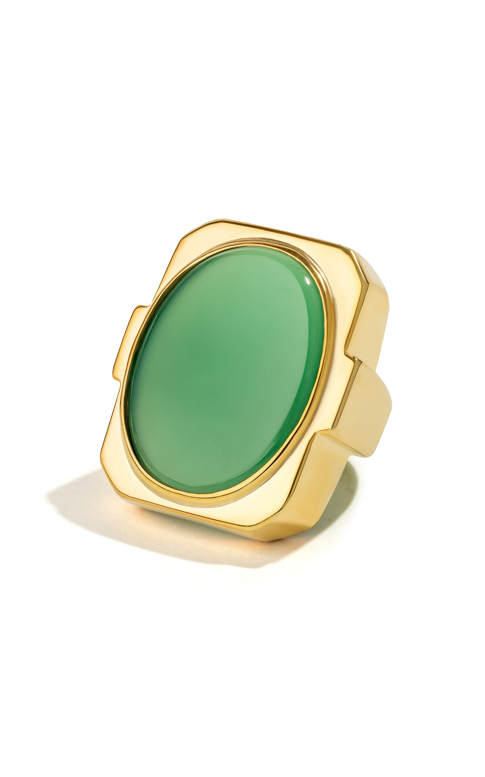 Impresa 18K Yellow Gold Chrysoprase Ring