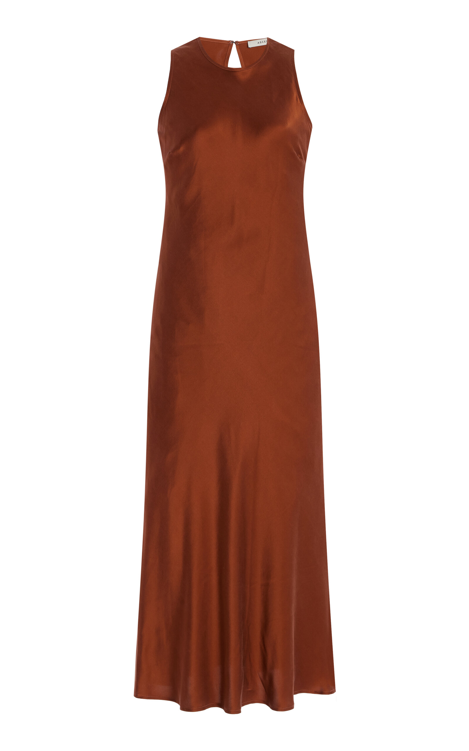 The Valencia Silk Satin Midi Dress