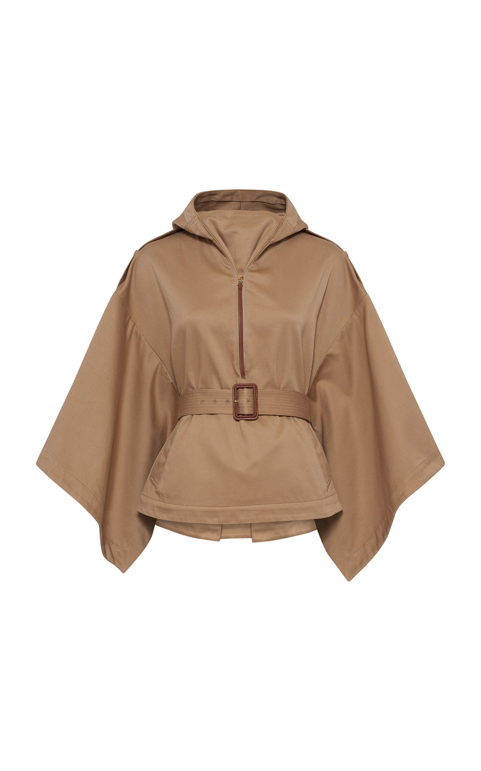 Shop Gabriela Hearst Ciza Cotton Parka In Khaki