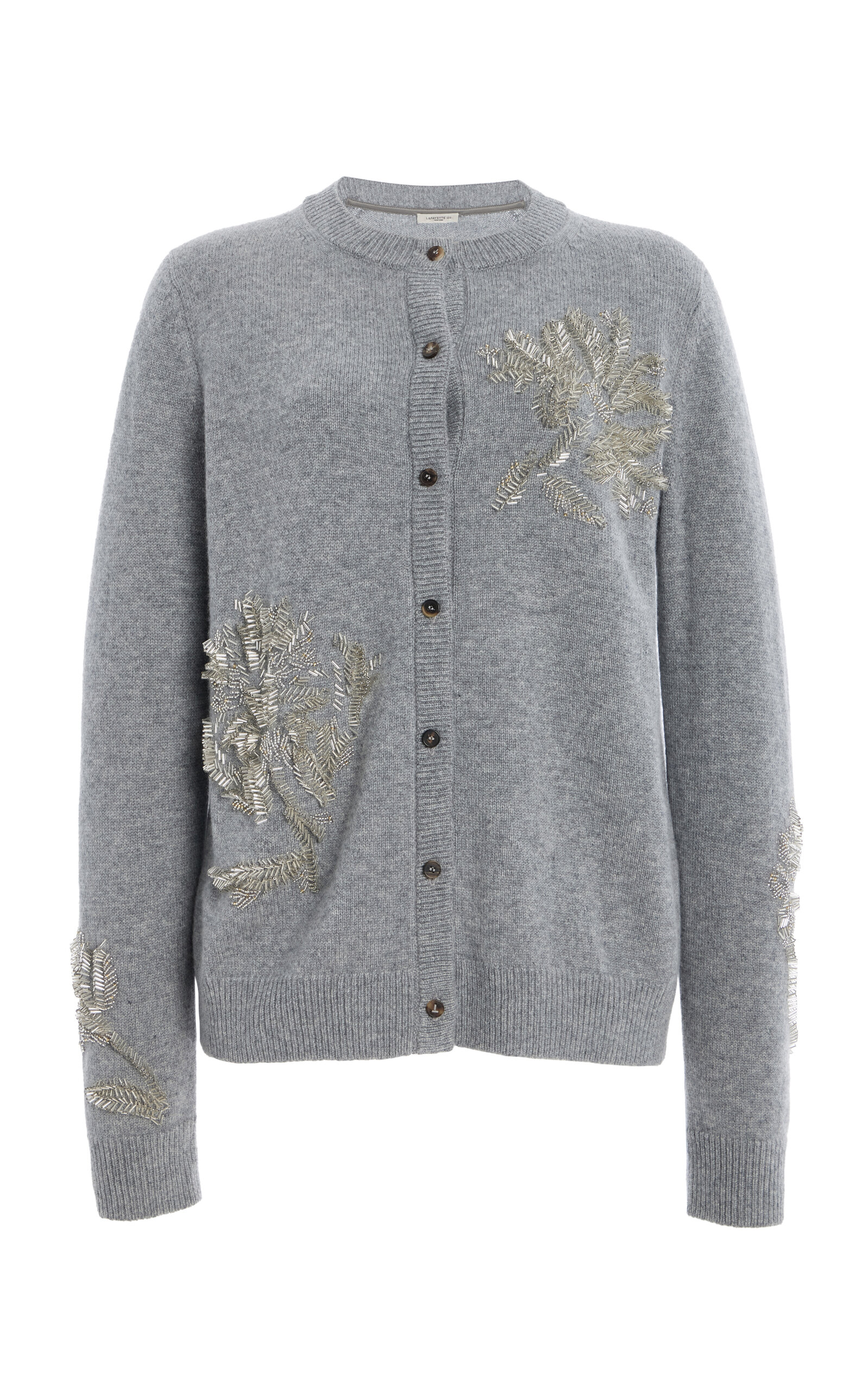 Baroque Hand-Beaded Cashmere Cardigan