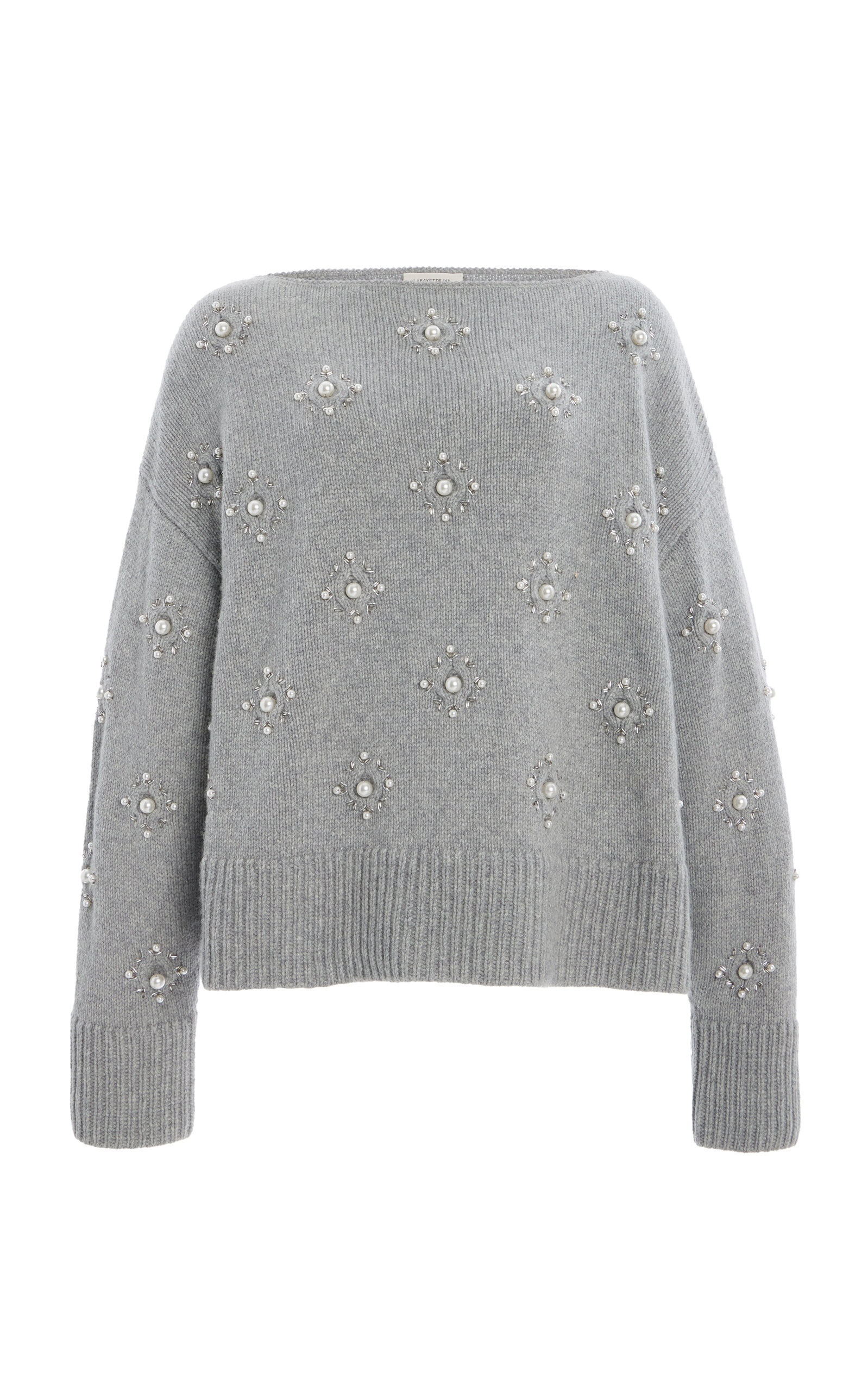 Baroque Hand-Beaded Wool-Cashmere Sweater