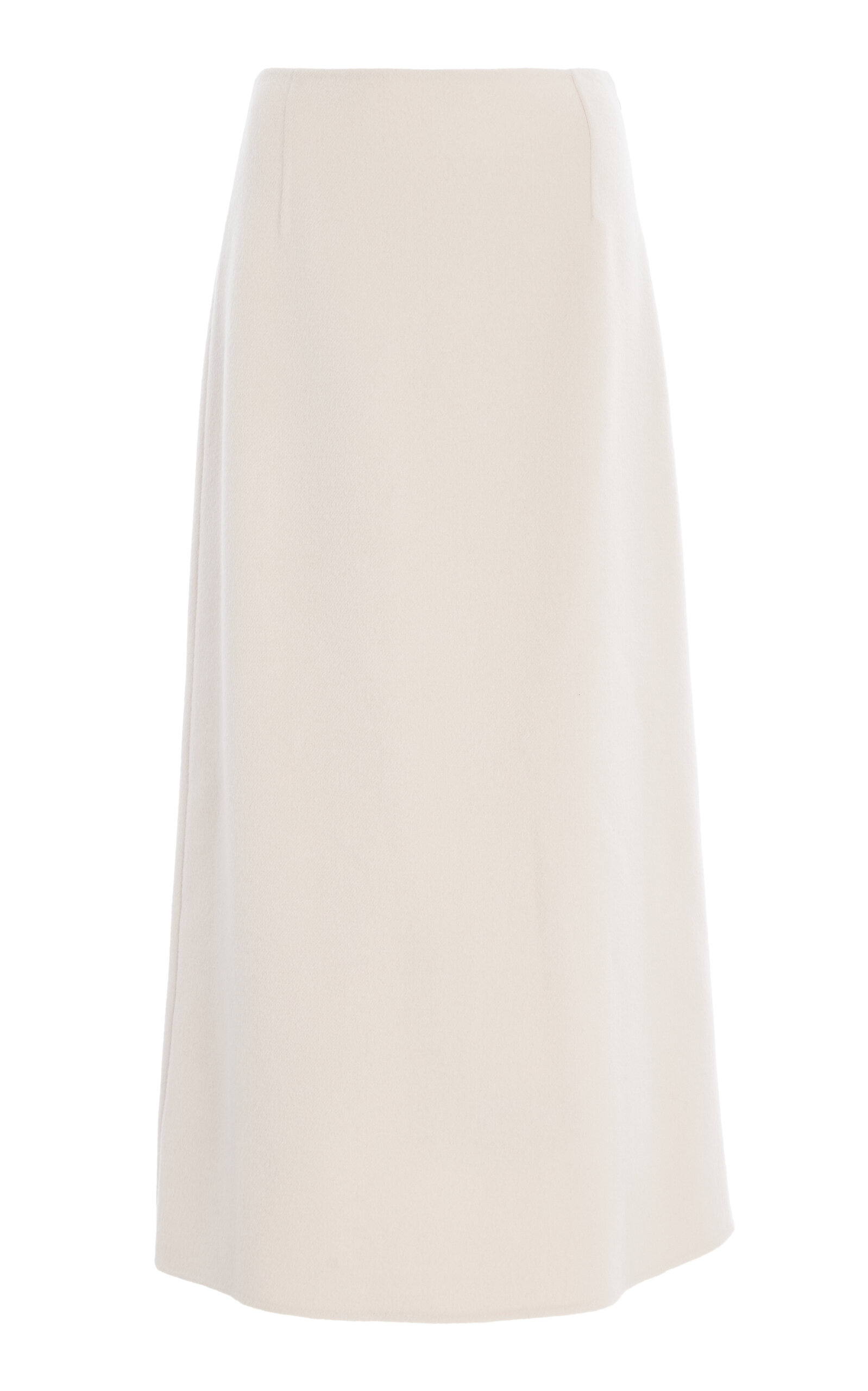 Wool-Cashmere High-Rise Skirt