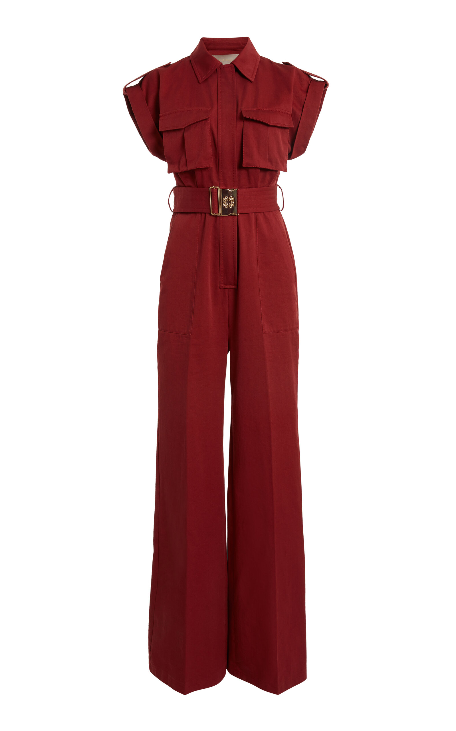 Pocket-Detail Cotton-Gabardine Jumpsuit