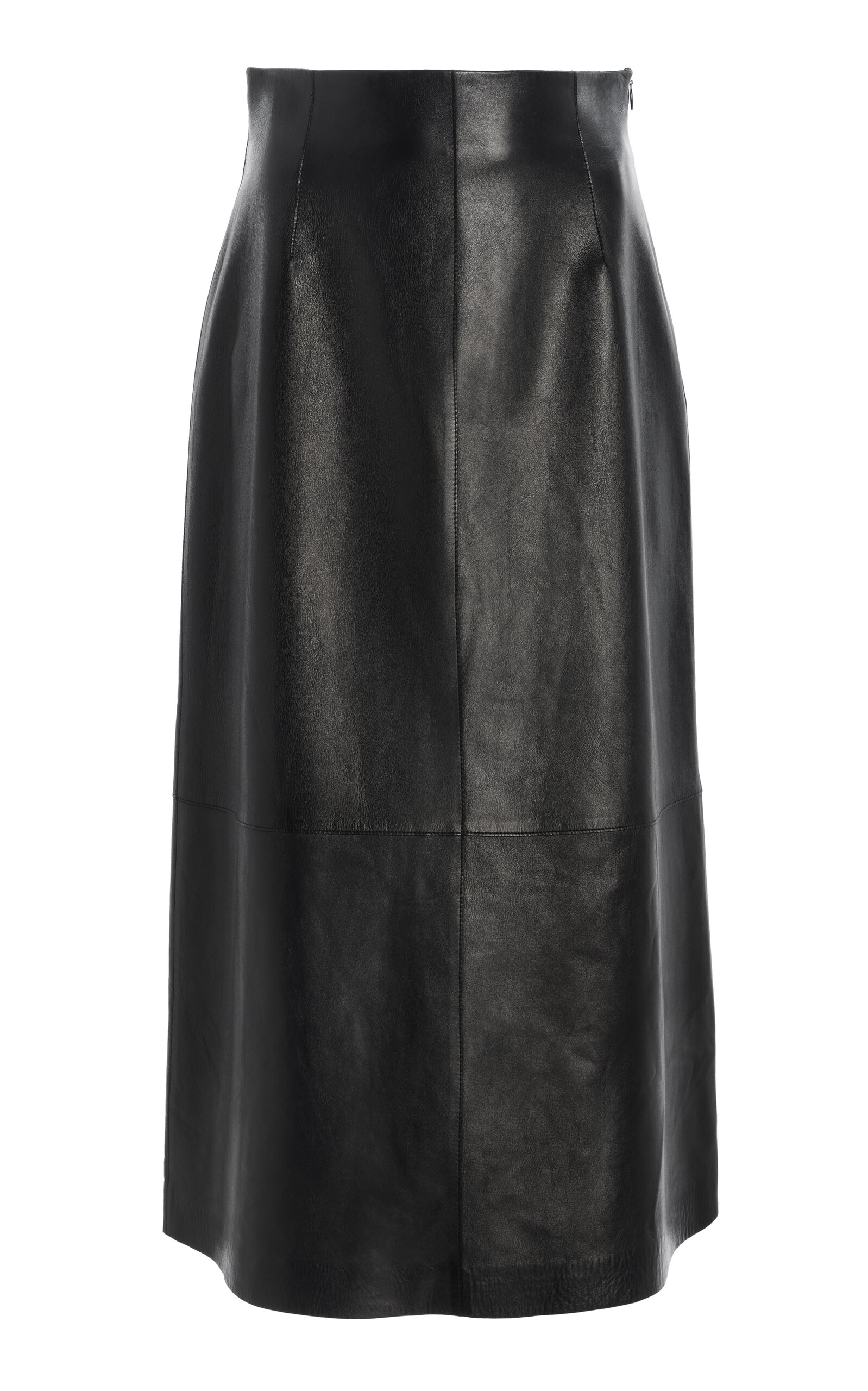 Leather High-Rise Skirt