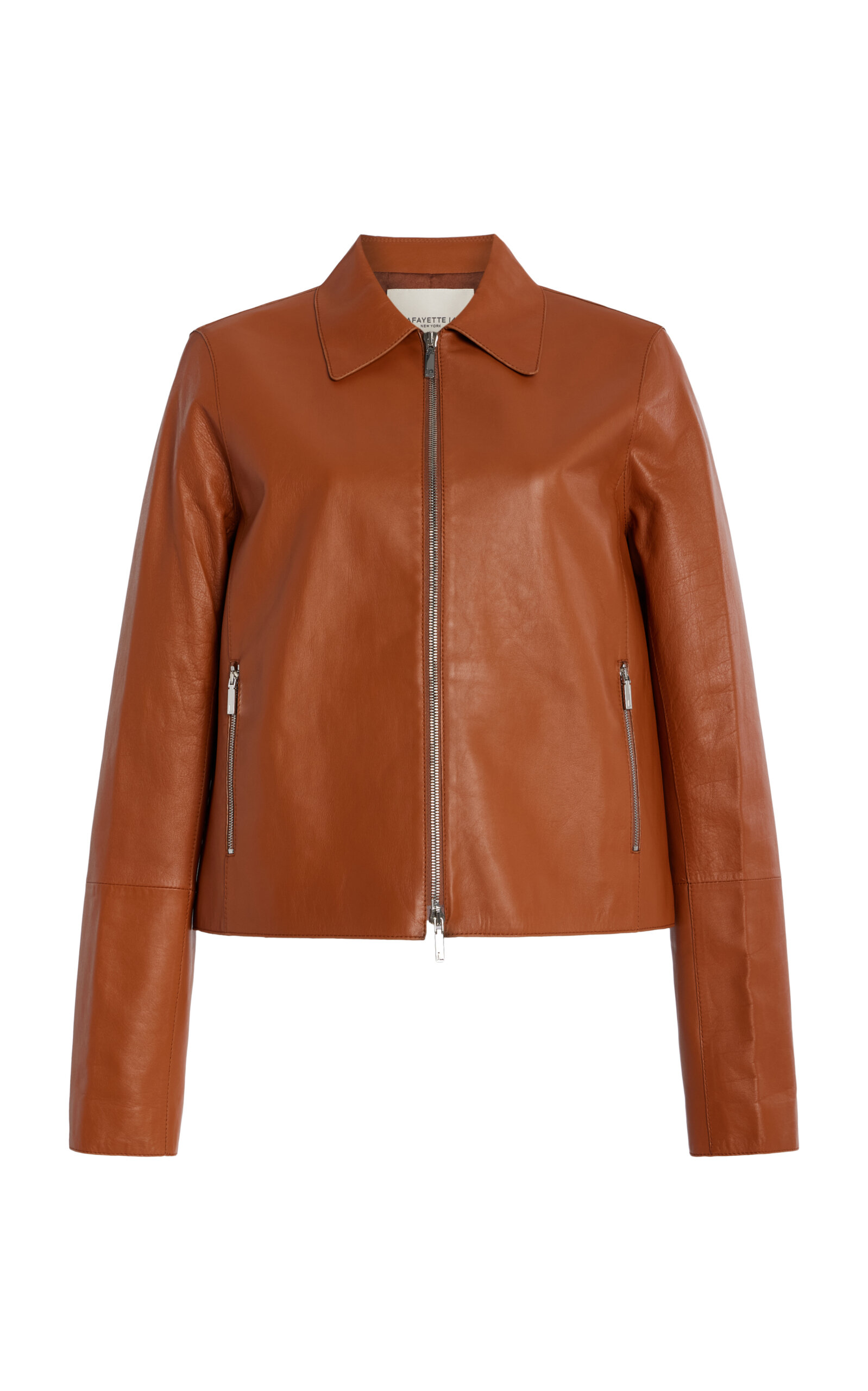 Cropped Leather Jacket