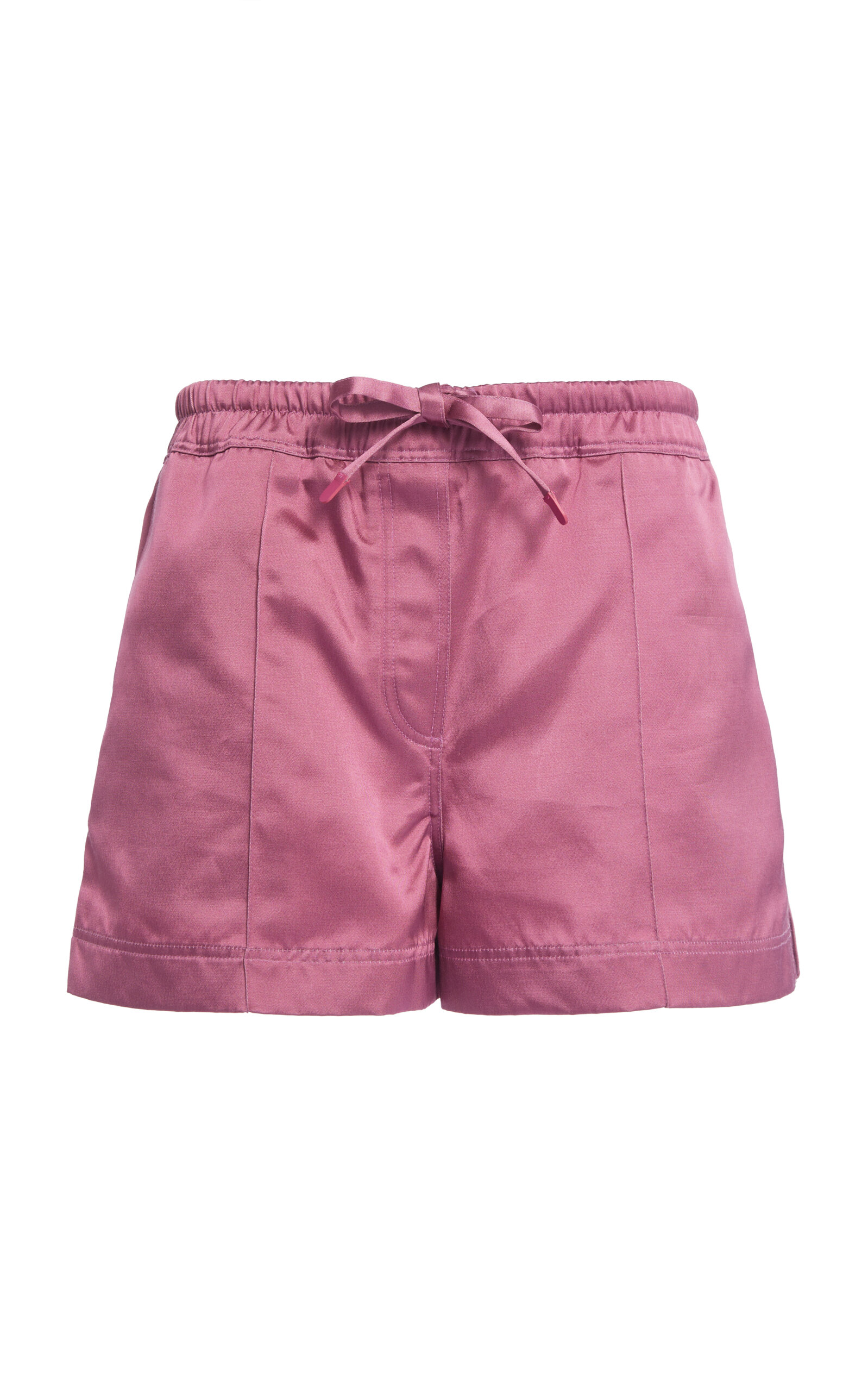 Tom Ford Drawstring Silk-satin Shorts In Fuchsia