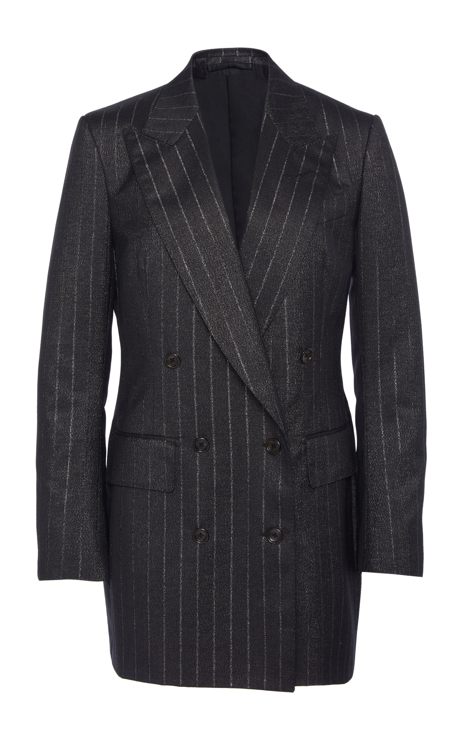 Shop Tom Ford Striped Virgin-wool Blazer