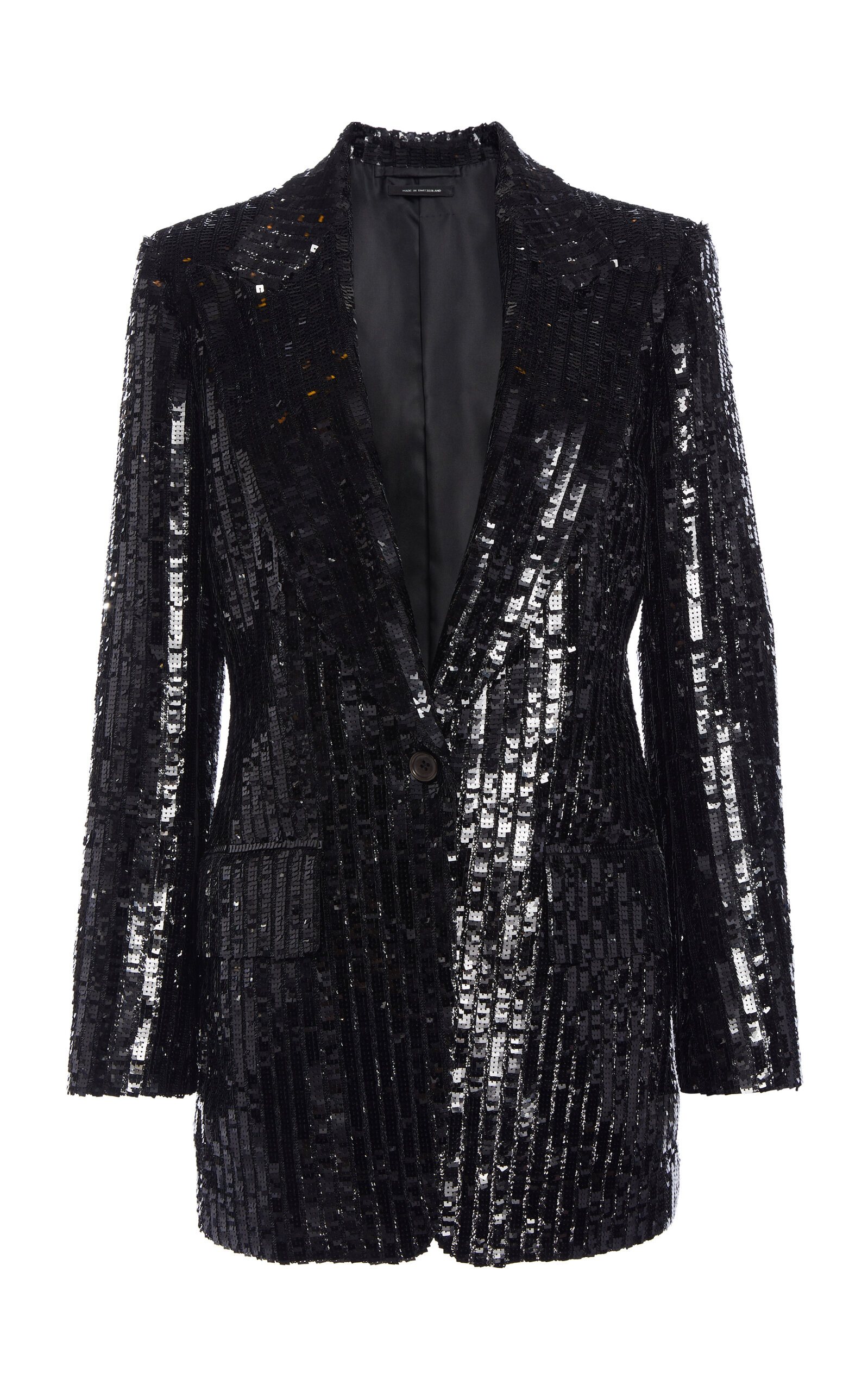 Tom Ford Sequined Blazer In Black