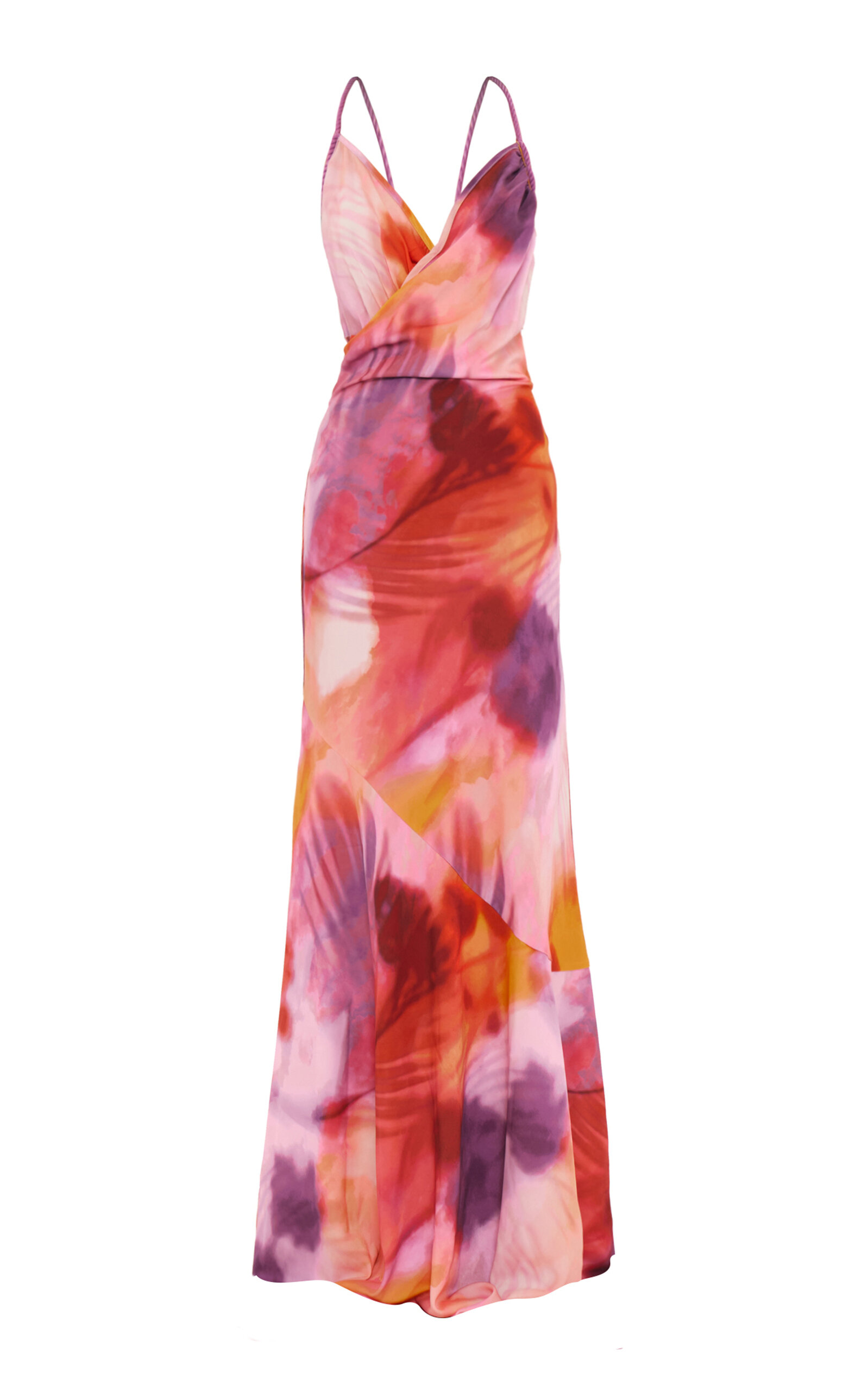 Andrea Iyamah Draped Maxi Dress In Print