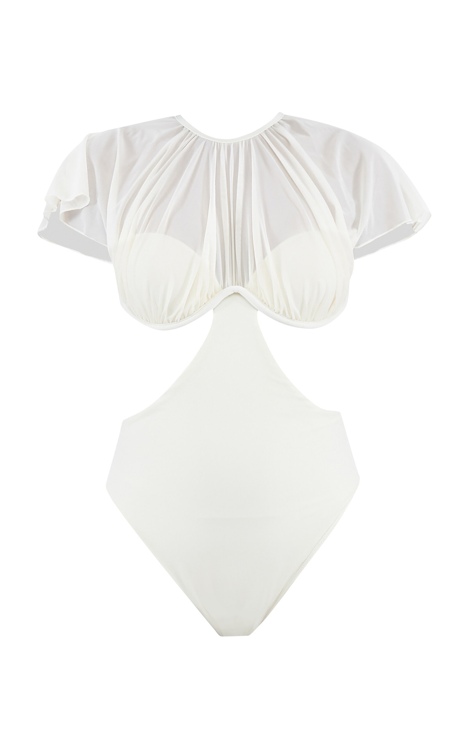 Andrea Iyamah Naru One-piece Swimsuit In Ivory